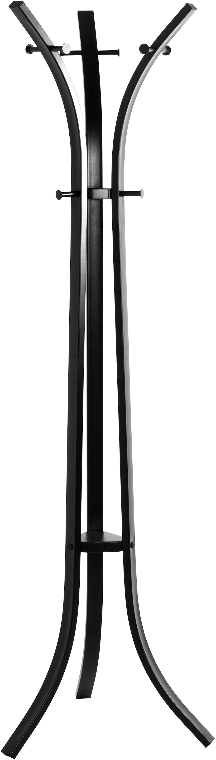 HAKU Garderobenständer »Kleiderständer, Standgarderobe« freiform - aus Metall Schwarz - Ø/H 45/177 cm