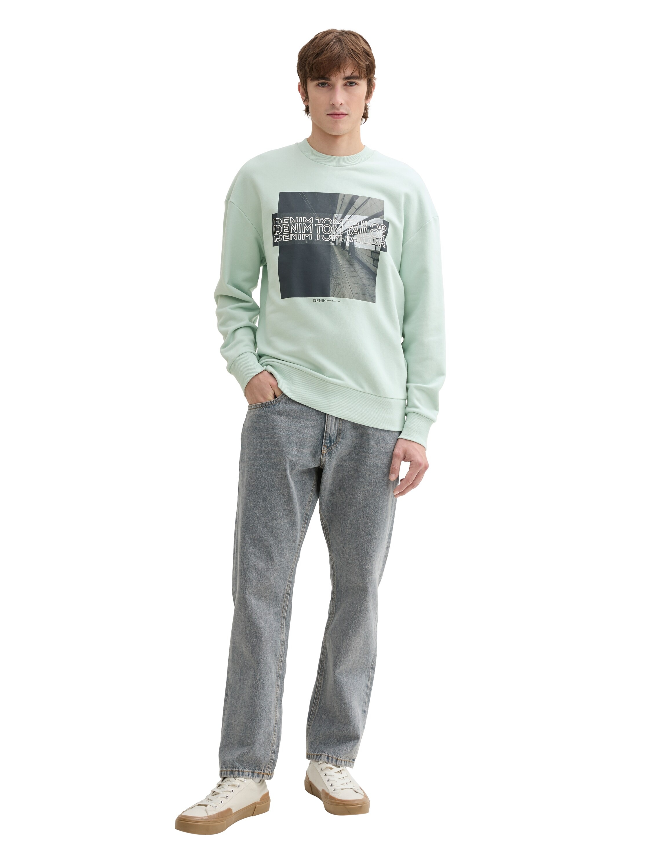 TOM TAILOR Denim Sweatshirt, mit Frontprint