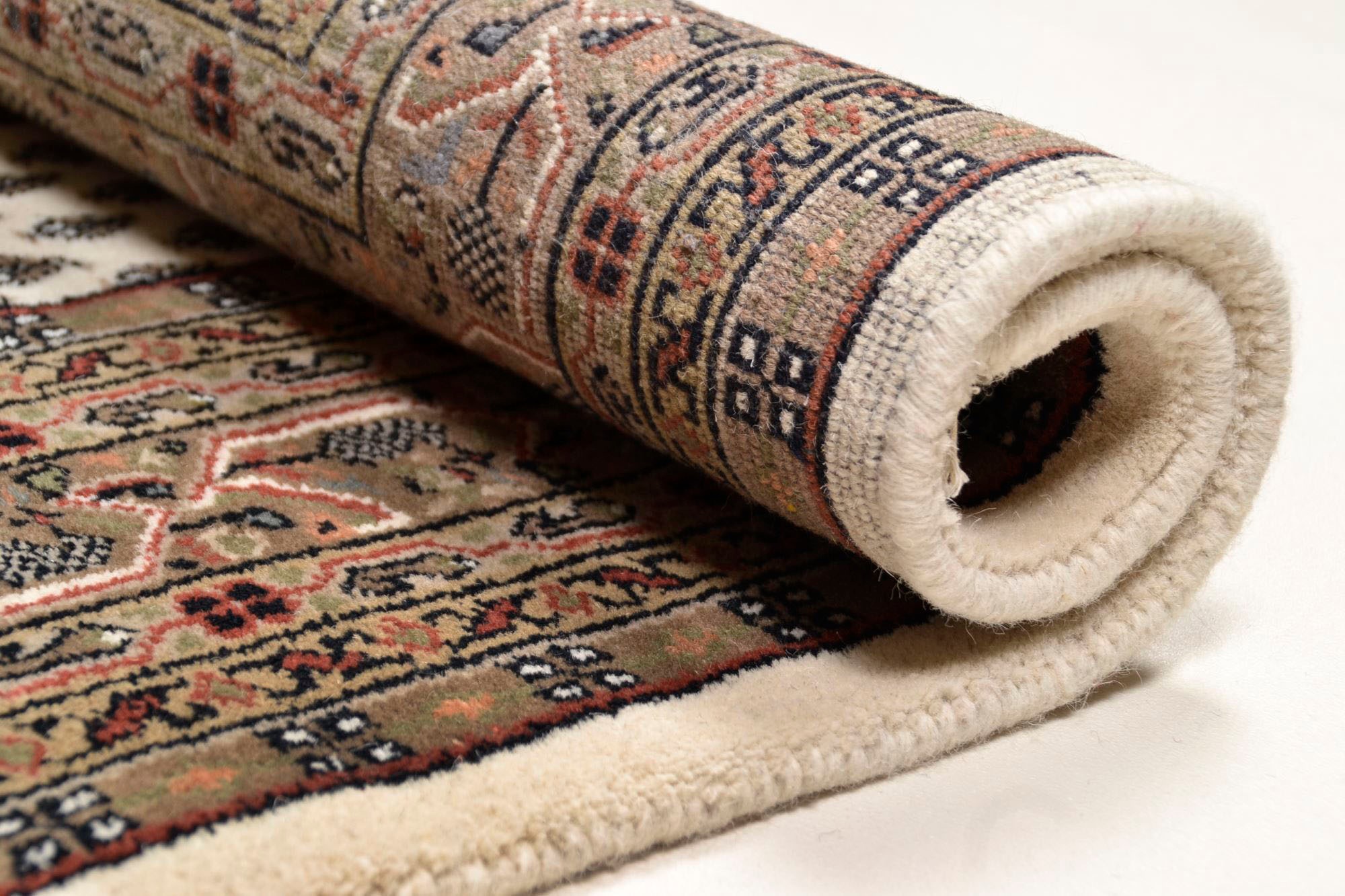 THEKO Läufer »Chandi Mir«, rechteckig, 12 mm Höhe, Teppich-Läufer, reine Wolle, handgeknüpft, mit Fransen