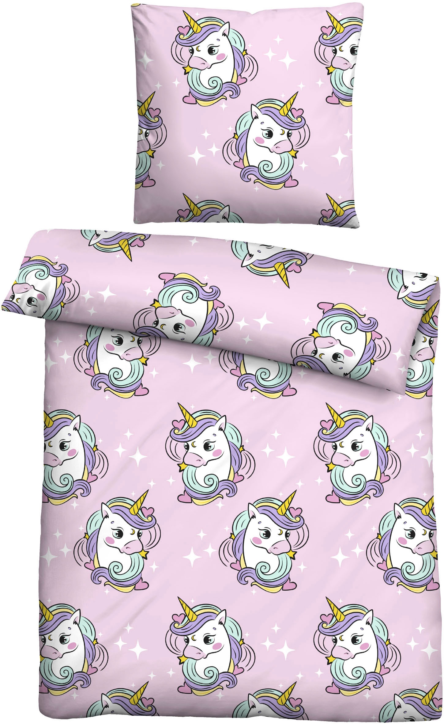 Castell - Markenbettwäsche Jugendbettwäsche "0330245" 2 Stk. tlg. Polar-Fle günstig online kaufen