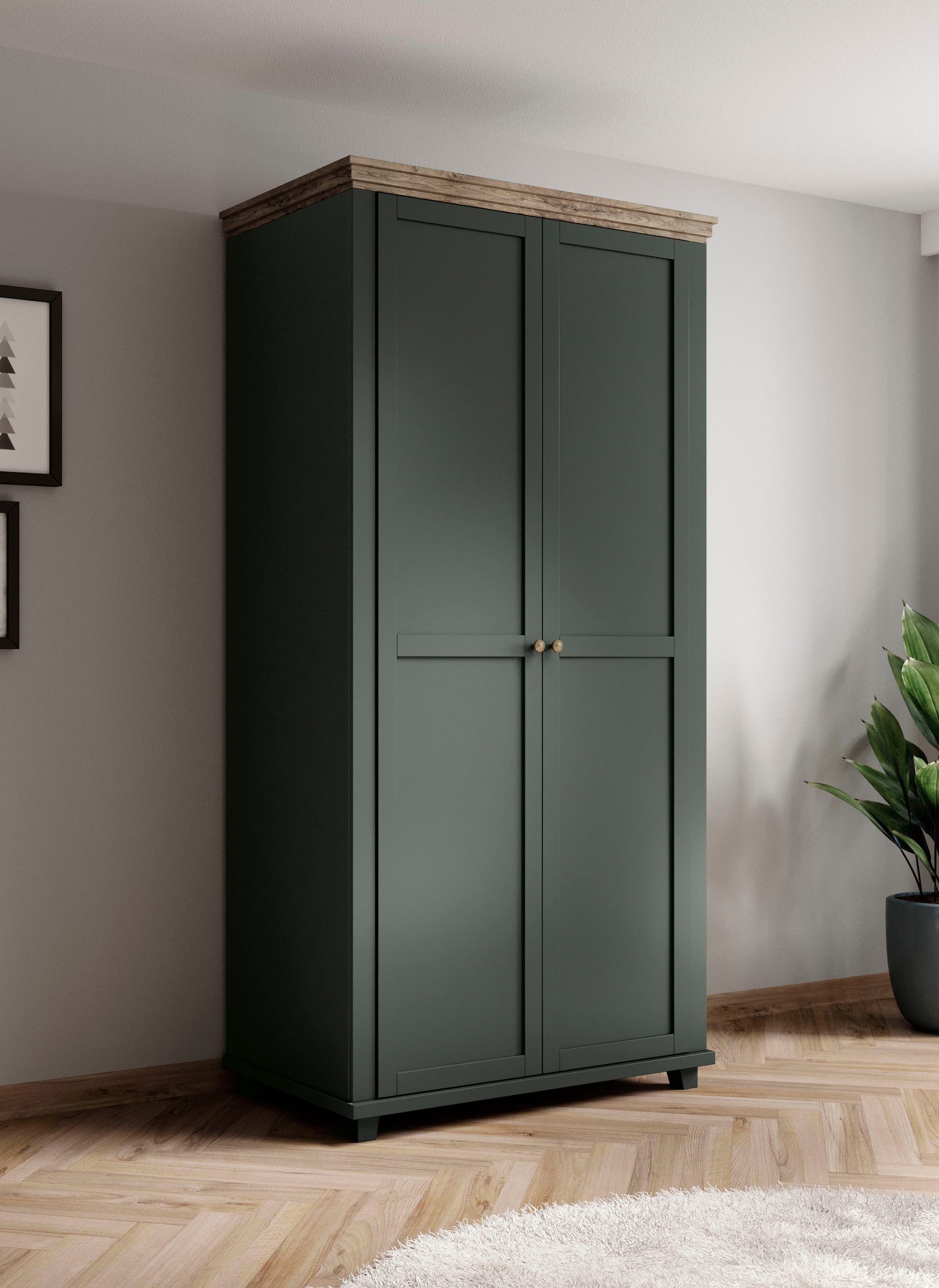 Home affaire Drehtürenschrank "Evora", 2-türig, 108cm breit günstig online kaufen