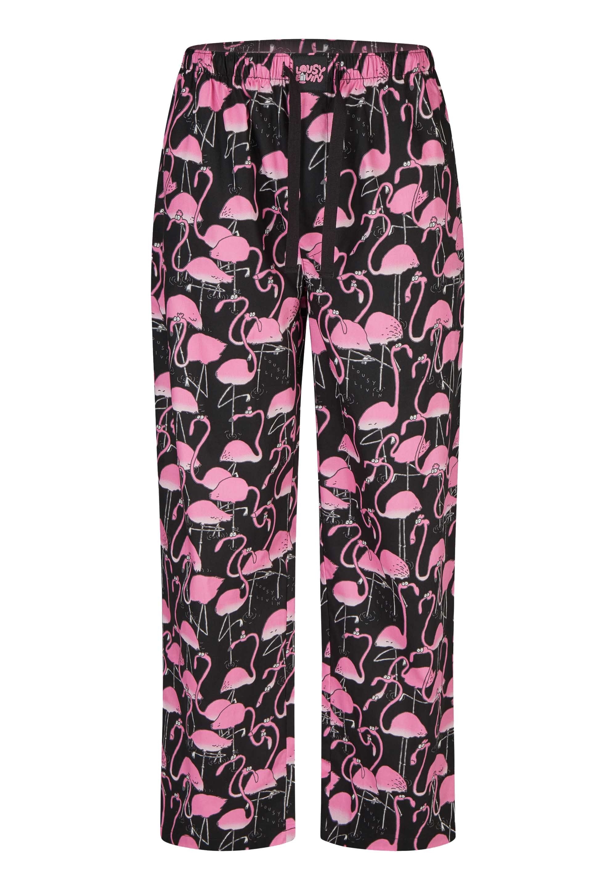 Lousy Livin Schlafhose »Greater Flamingos«  mit buntem Allover-Print