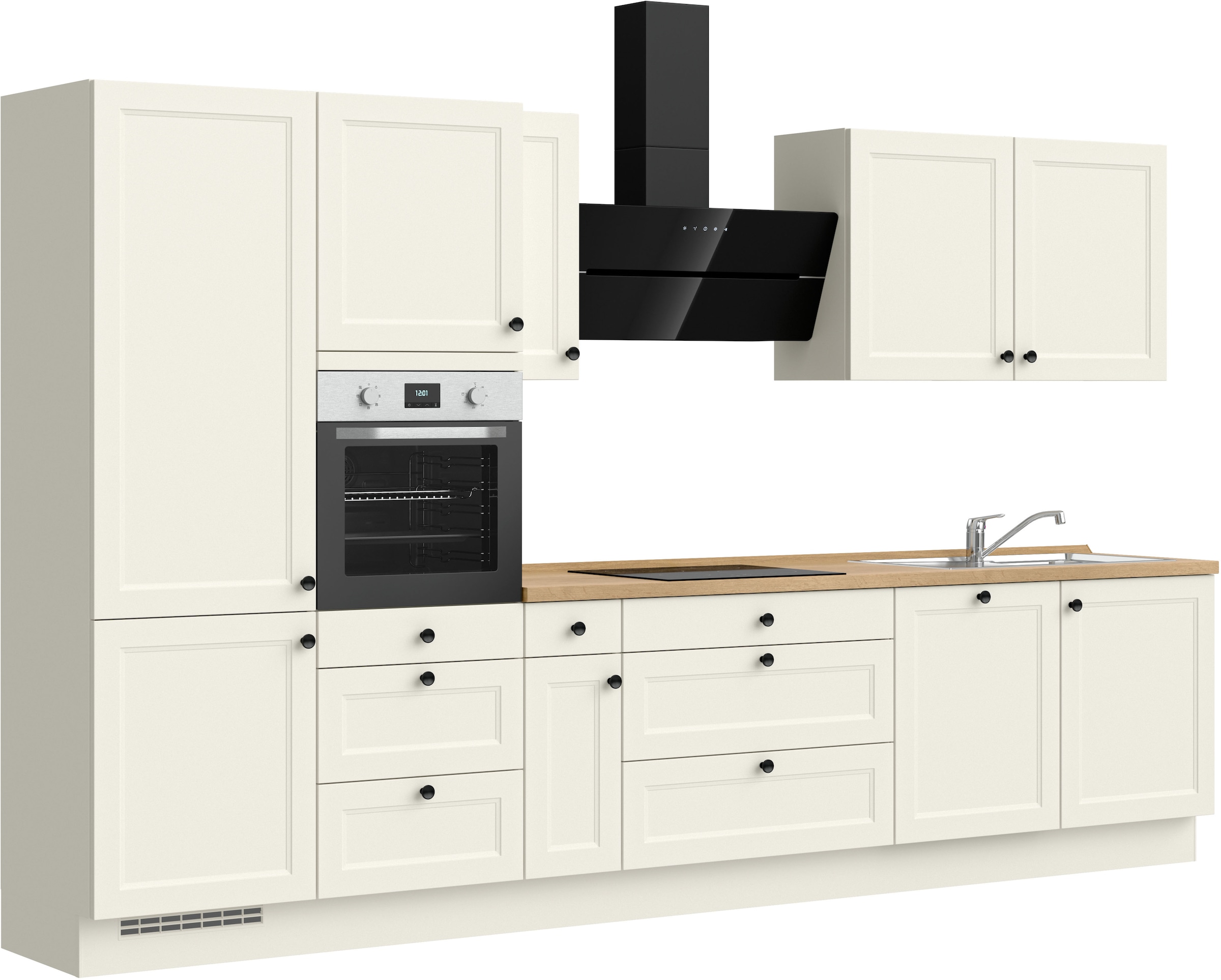 nobilia® Küchenzeile »"Cascada II"«, vormontiert, Breite 360 cm, Ausrichtung wählbar, wahlw. mit E-Geräten