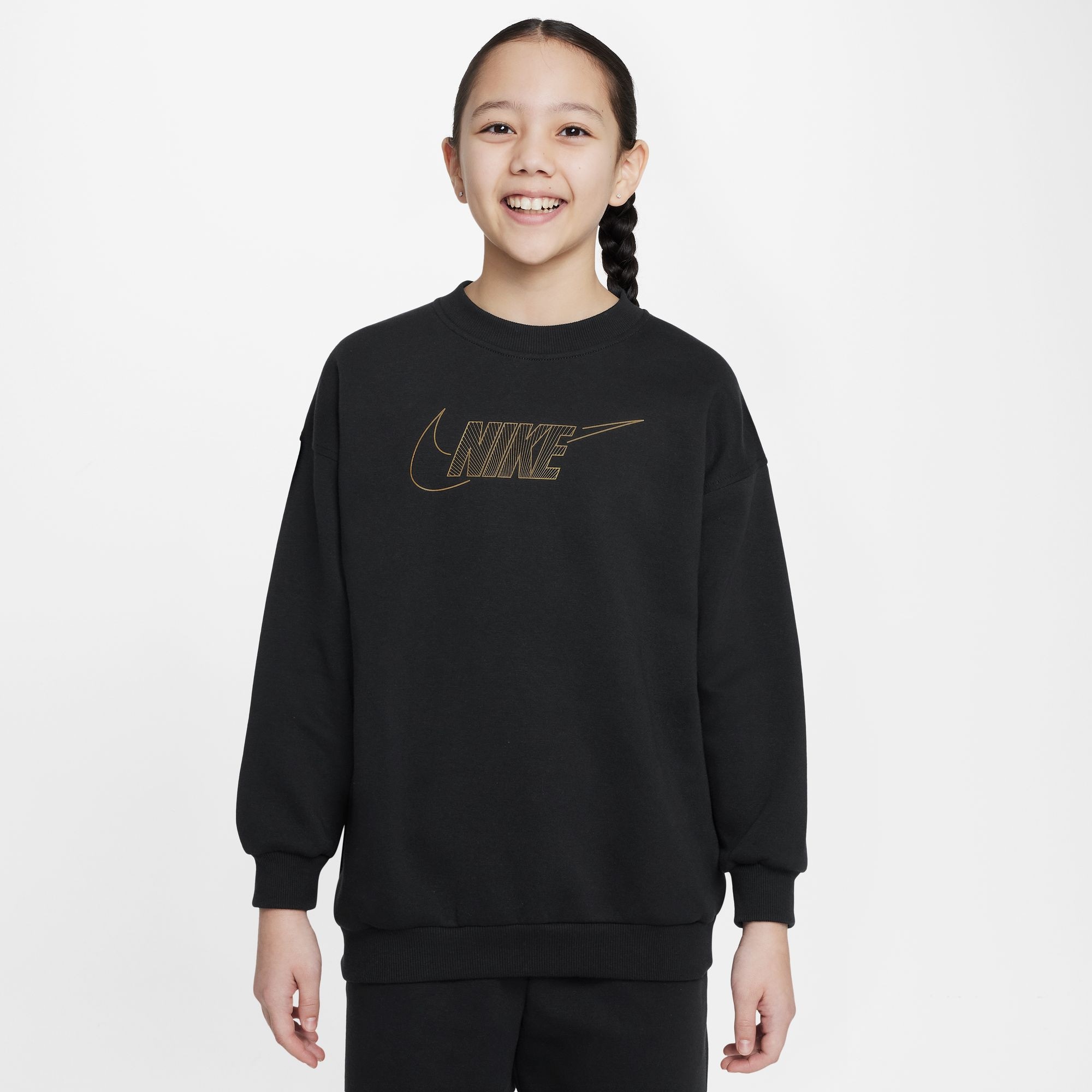 Nike Sportswear Sweatshirt "CLUB FLEECE BIG KIDS (GIRLS) CREWNECK TOP"
