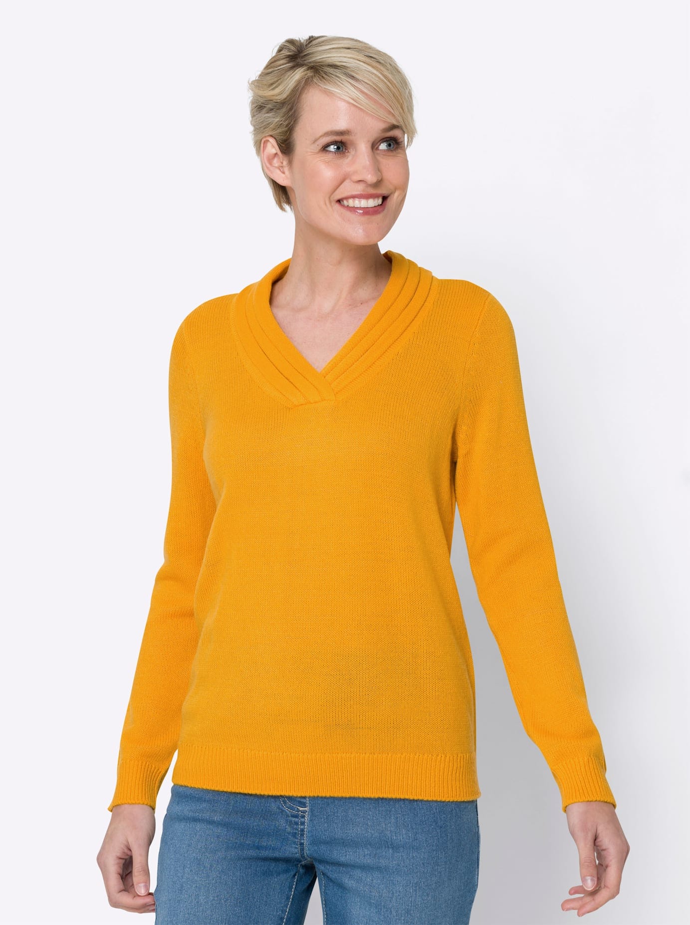 Classic Basics V-Ausschnitt-Pullover "Pullover" günstig online kaufen