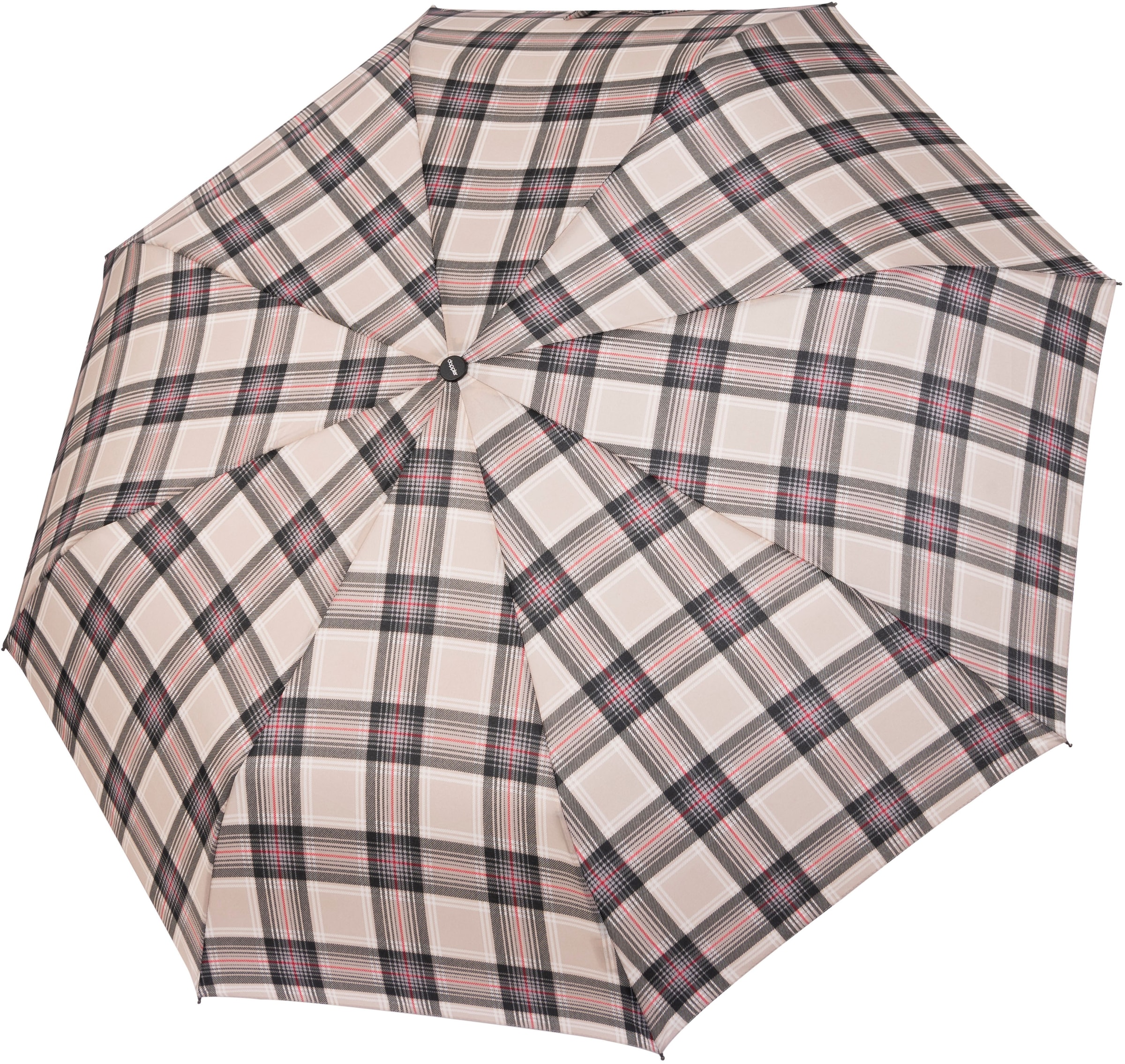 Karo, Magic | doppler® BAUR Herren bestellen »Fiber Taschenregenschirm beige«, für