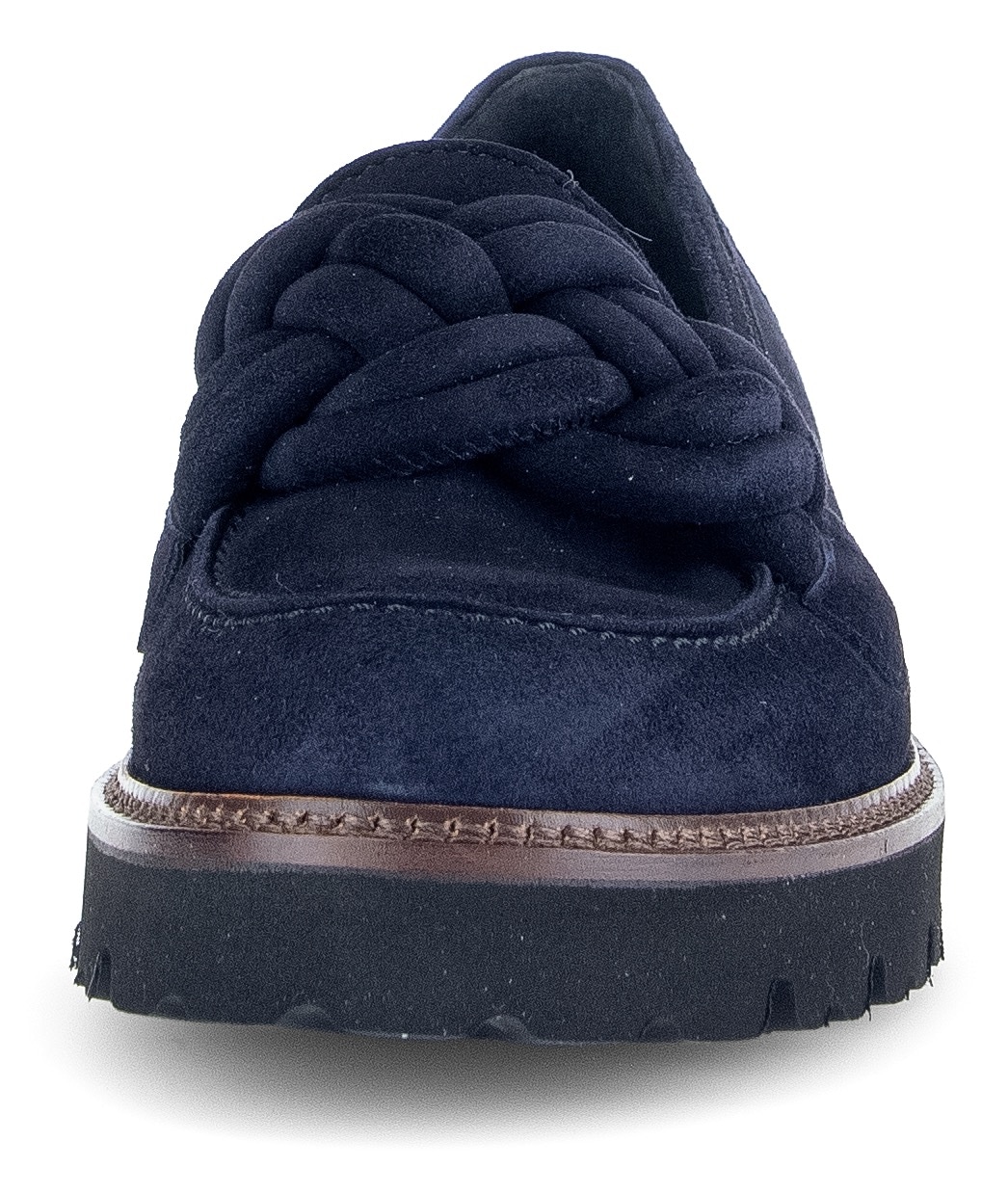 Gabor Loafer, Slipper, Halbschuh, Schlupfschuh mit geflochtenem Zierriegel