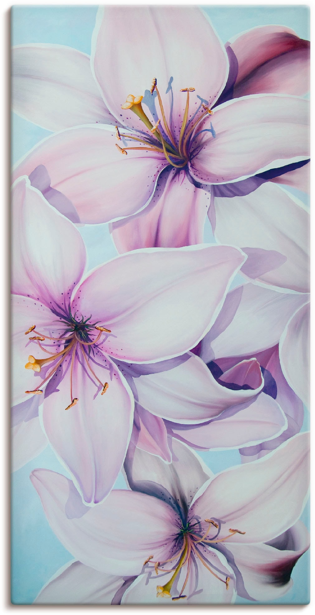 Artland Wandbild "Lilien", Blumen, (1 St.), als Leinwandbild, Poster in verschied. Größen