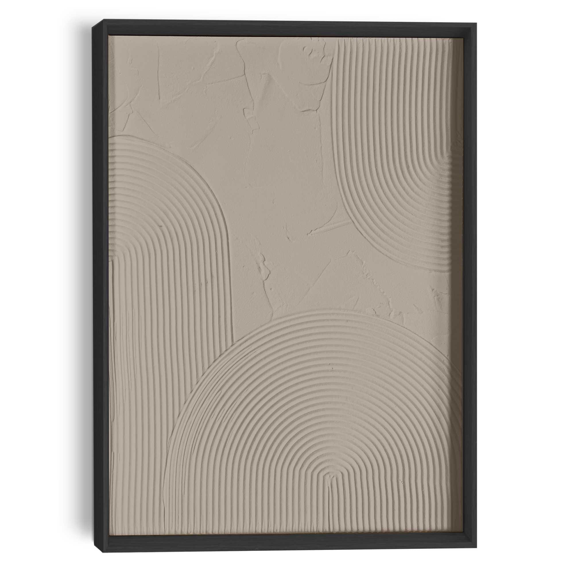 Reinders Wandbild "Reliefbögen taupe", Wohnzimmer - Braun - MDF - Abstrakt günstig online kaufen