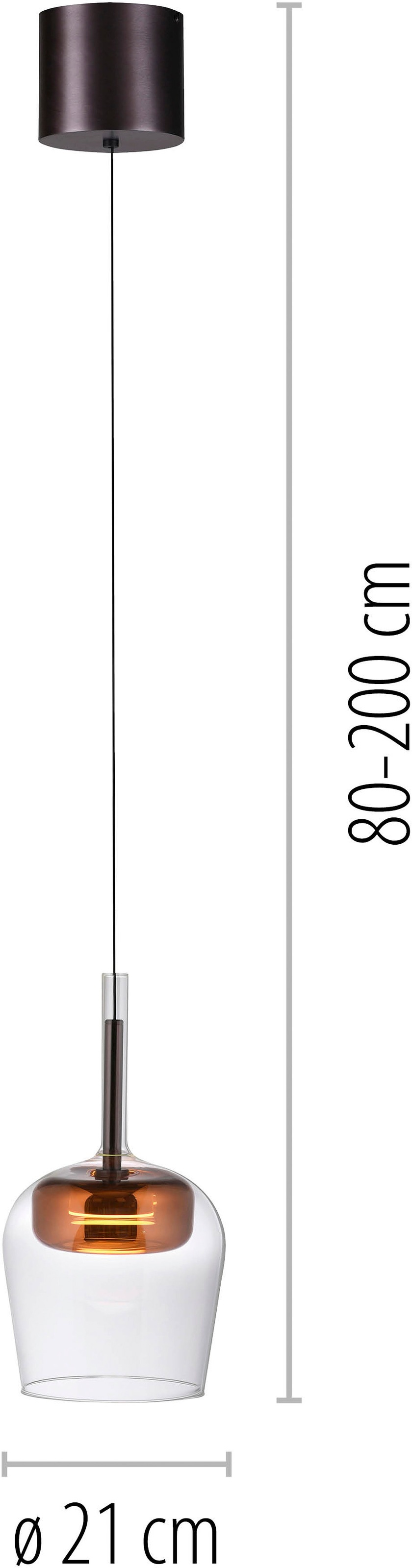 Neuhaus Q SMART HOME LIGHTS LED Pendelleuchte »Q-KON« LED-Board 1 Stk. warmweiß - kaltweiß