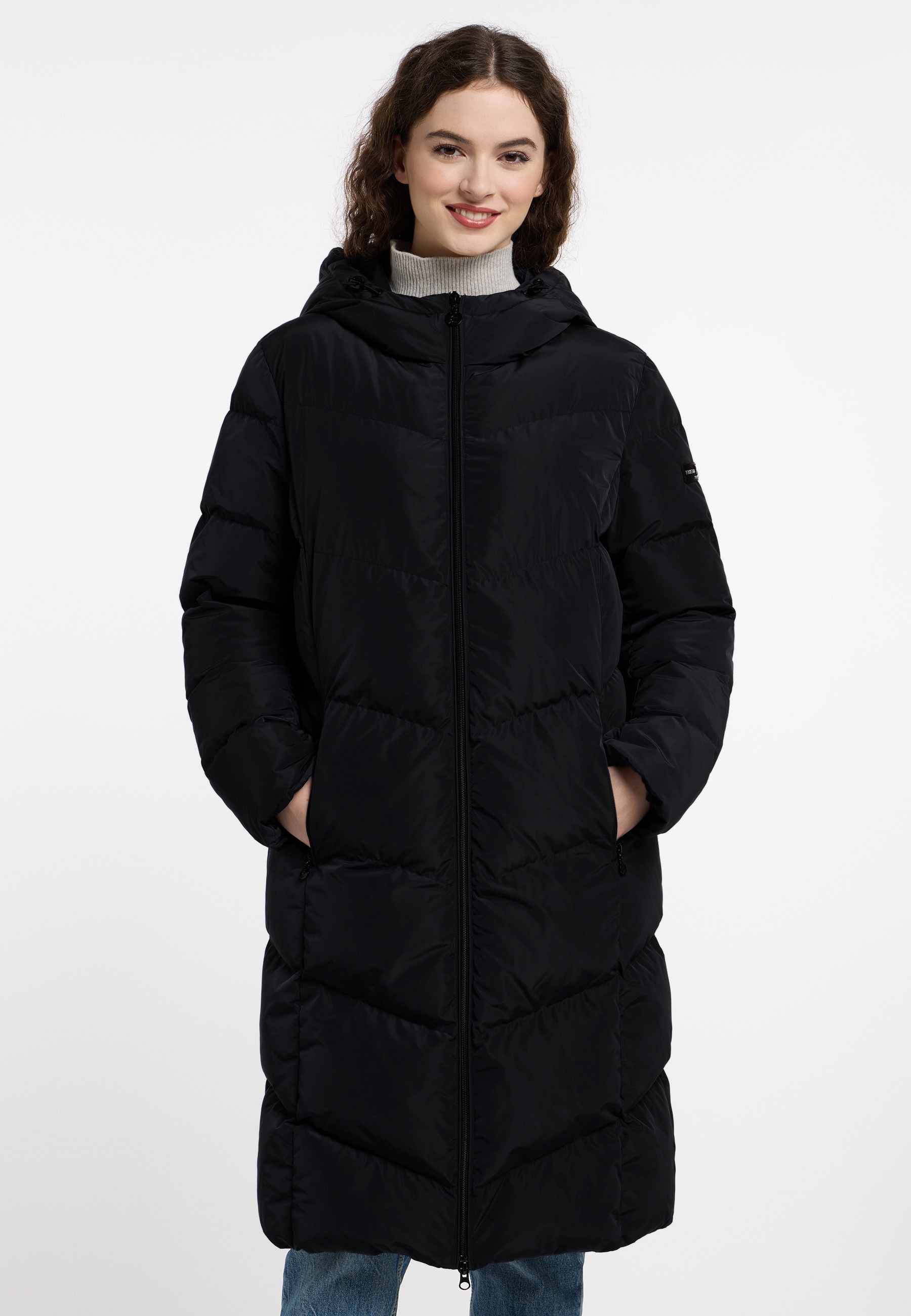 Frieda & Freddies Langmantel "Down-Like Coat / Willow", mit Kapuze