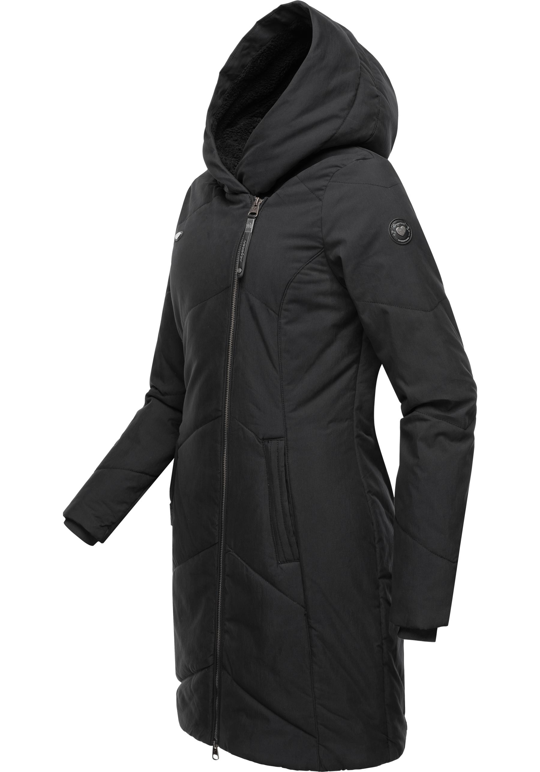 Ragwear Wintermantel »Gordon Long«, gesteppter Winterparka mit  asymmetrischem Kragen kaufen | BAUR