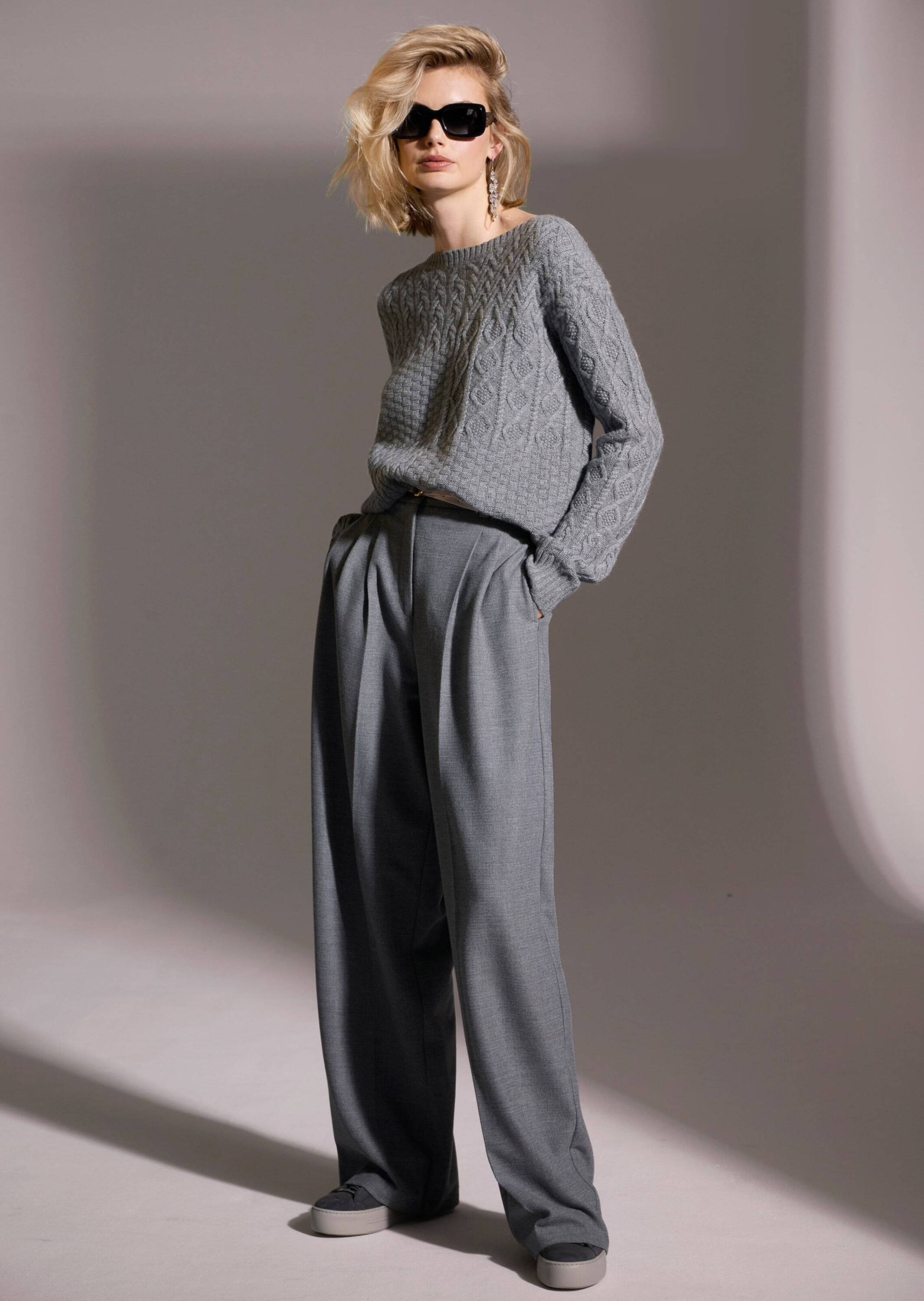 MADELEINE Bundfaltenhose »Palazzohose Weite Bundfaltenhose mit Formbund«