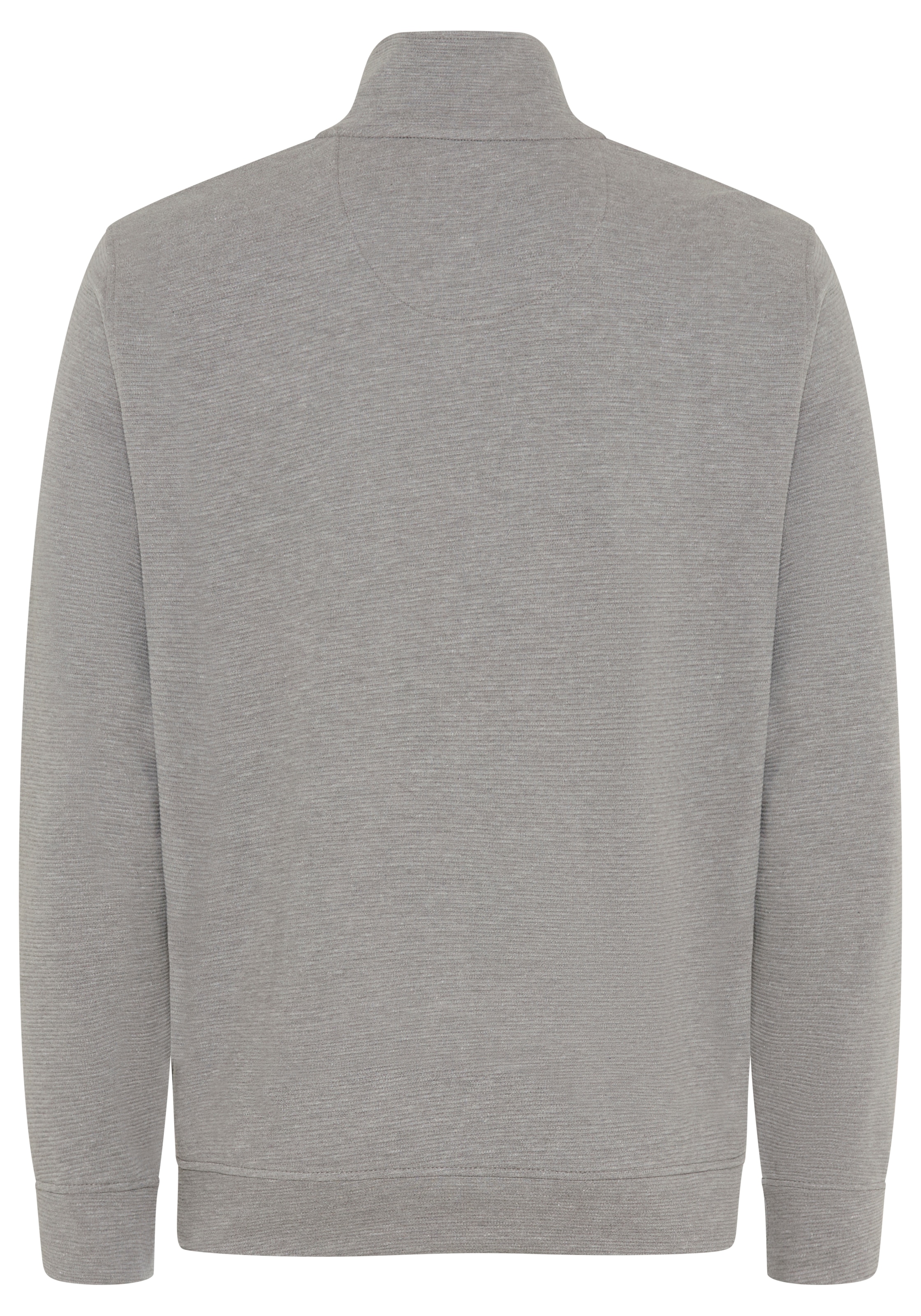 Man's World Sweatjacke mit hochschließendem Kragen, markante Querteilungsnaht