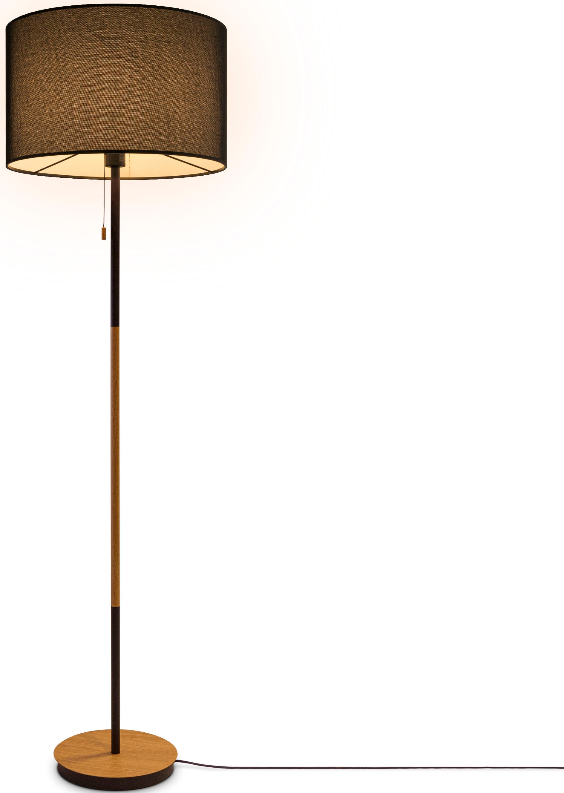 E27 günstig Standleuchte UNI CA BAUR Einfarbig | kaufen »EK Stoffschirm Wohnzimmer Skandi Home Stehlampe Paco COLOR«, Stofflampe