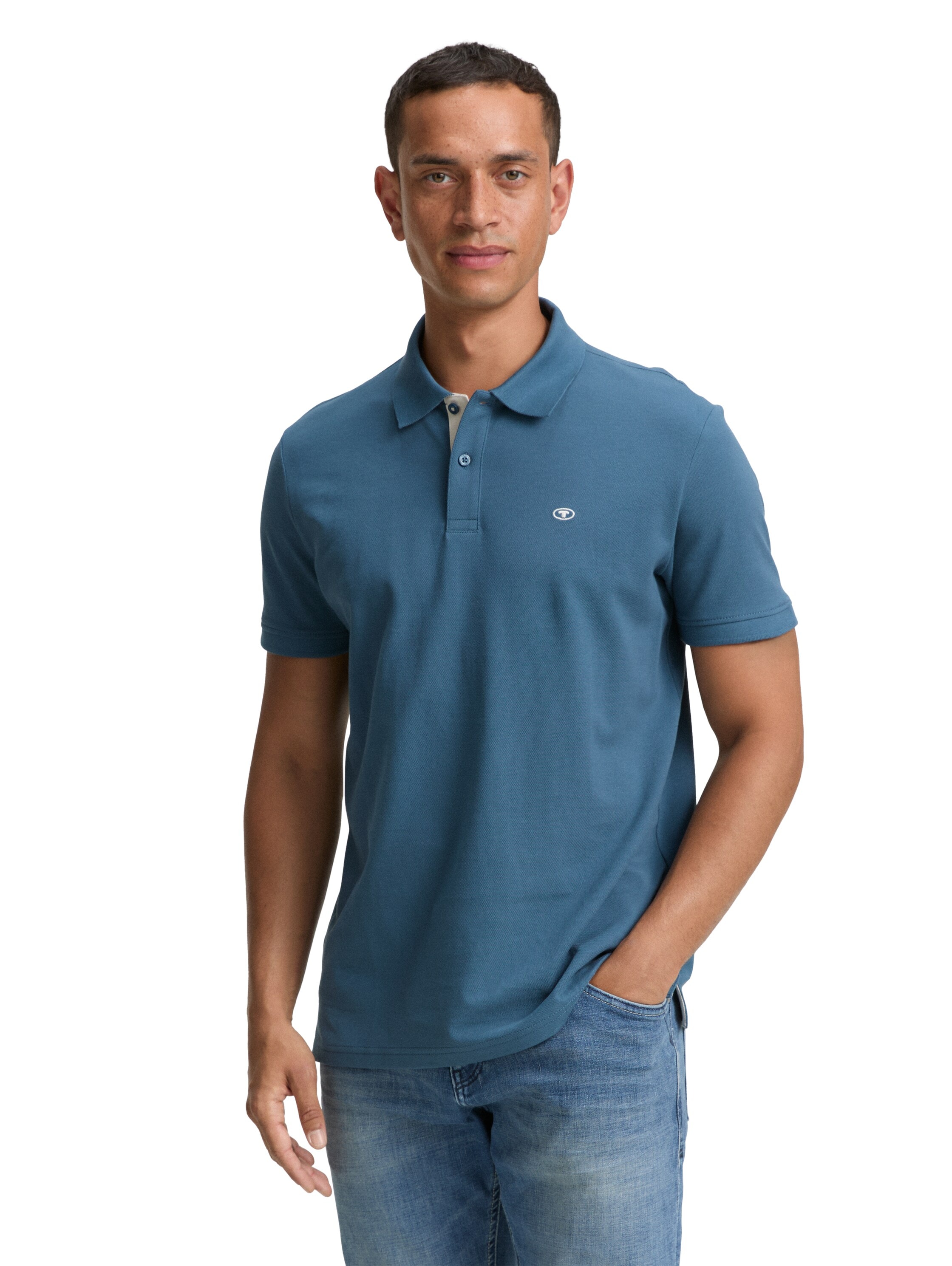 TOM TAILOR Poloshirt, mit farblich hervorgehobener Knopfleiste günstig online kaufen