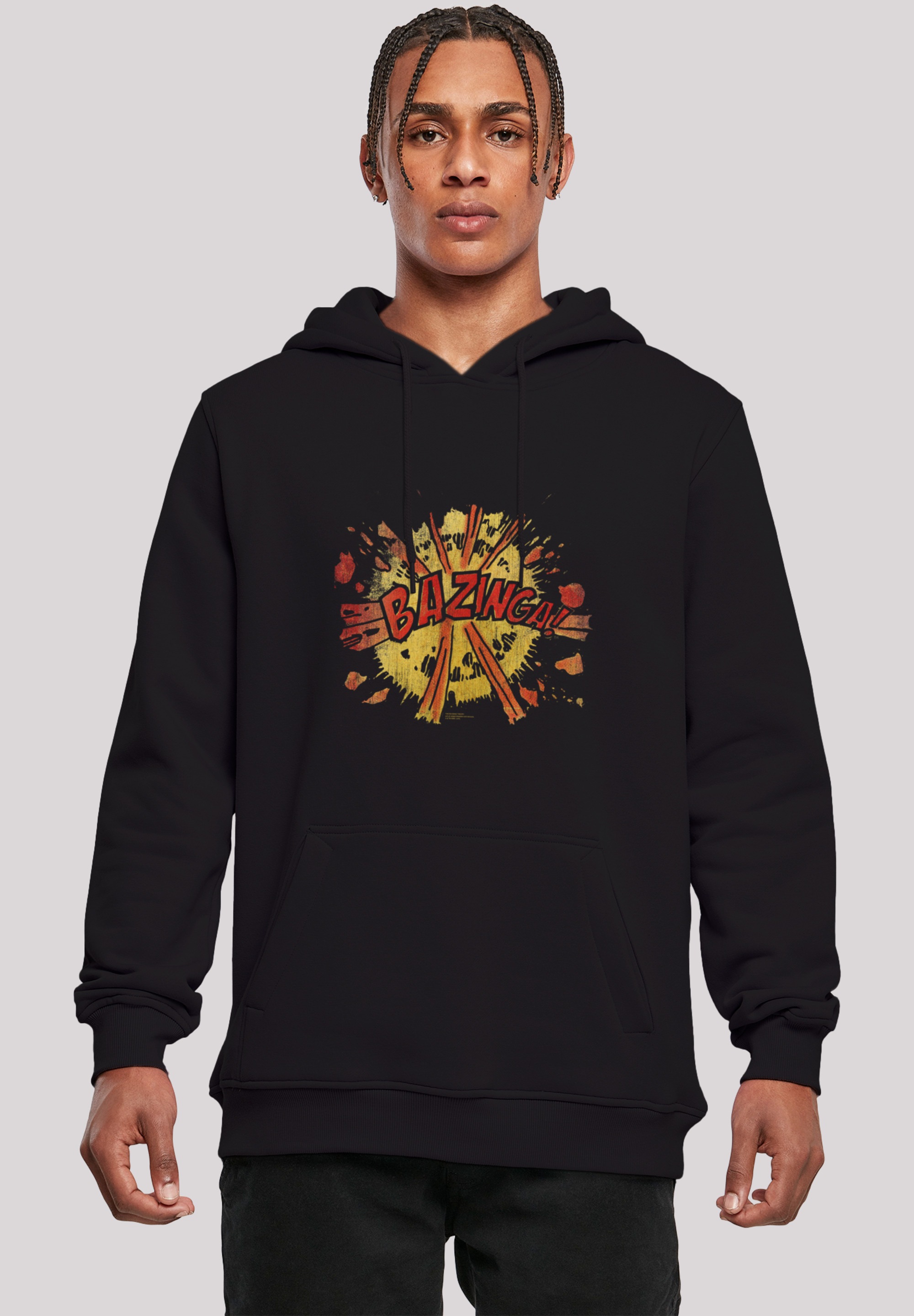 F4NT4STIC Sweatshirt "Big Bang Theory TV Serie Bazinga Explosion", Herren,Premium Merch,Slim-Fit,Kapuzenpullover,Bedruck