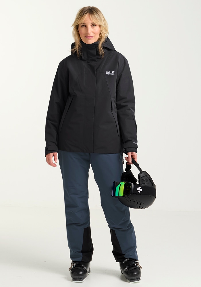 Jack Wolfskin Skijacke »FLOWLINE 2L INS JKT W«, mit Kapuze