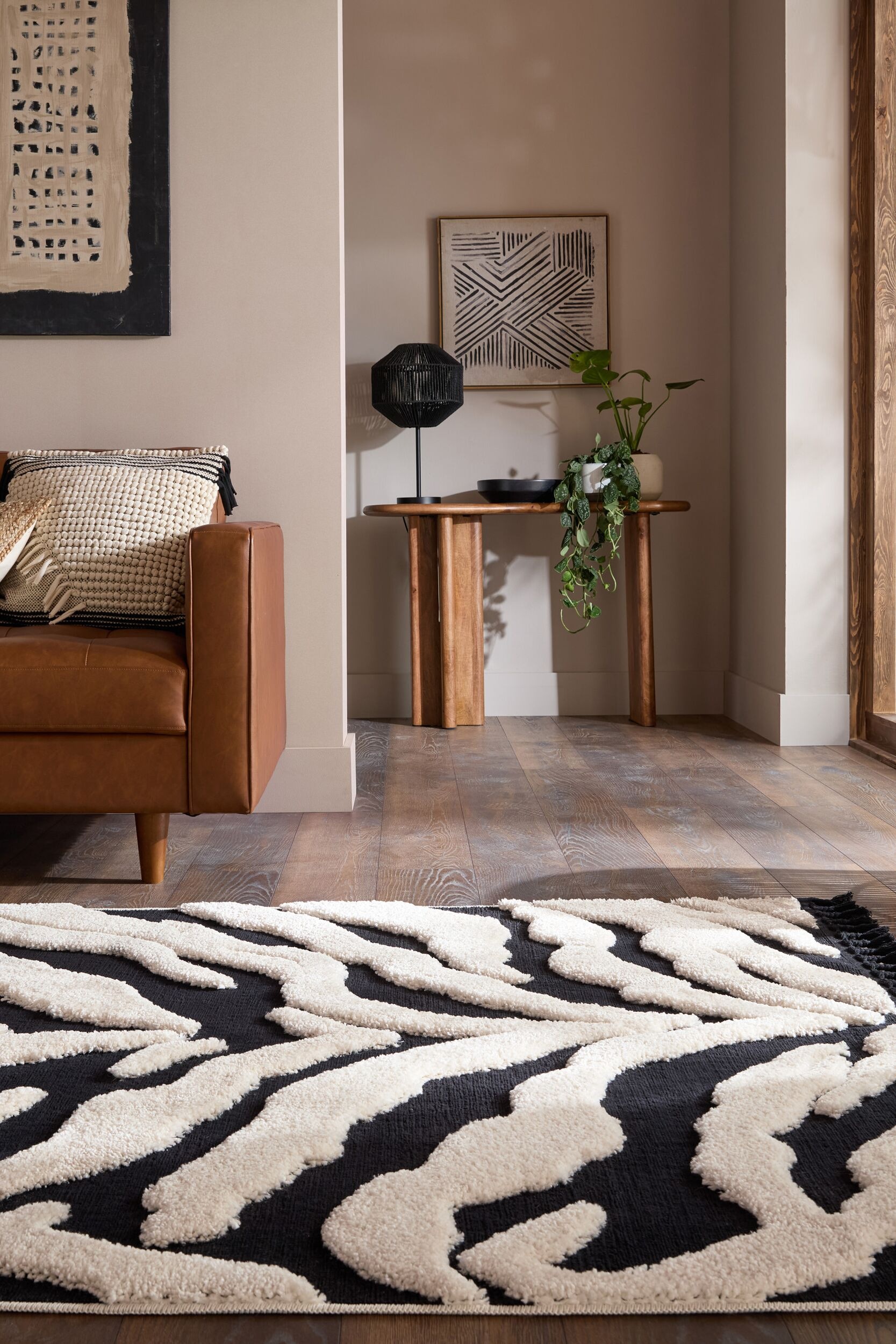 FLAIR RUGS Teppich »ESRA ZEBRA« rechteckig 20 mm Höhe