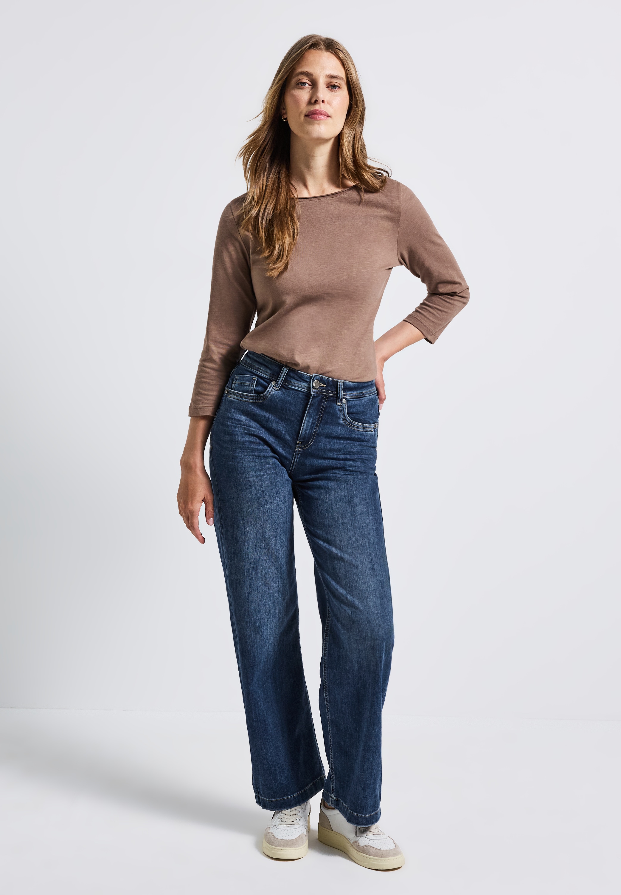 STREET ONE Loose-fit-Jeans, aus Baumwolle mit Stretchanteil