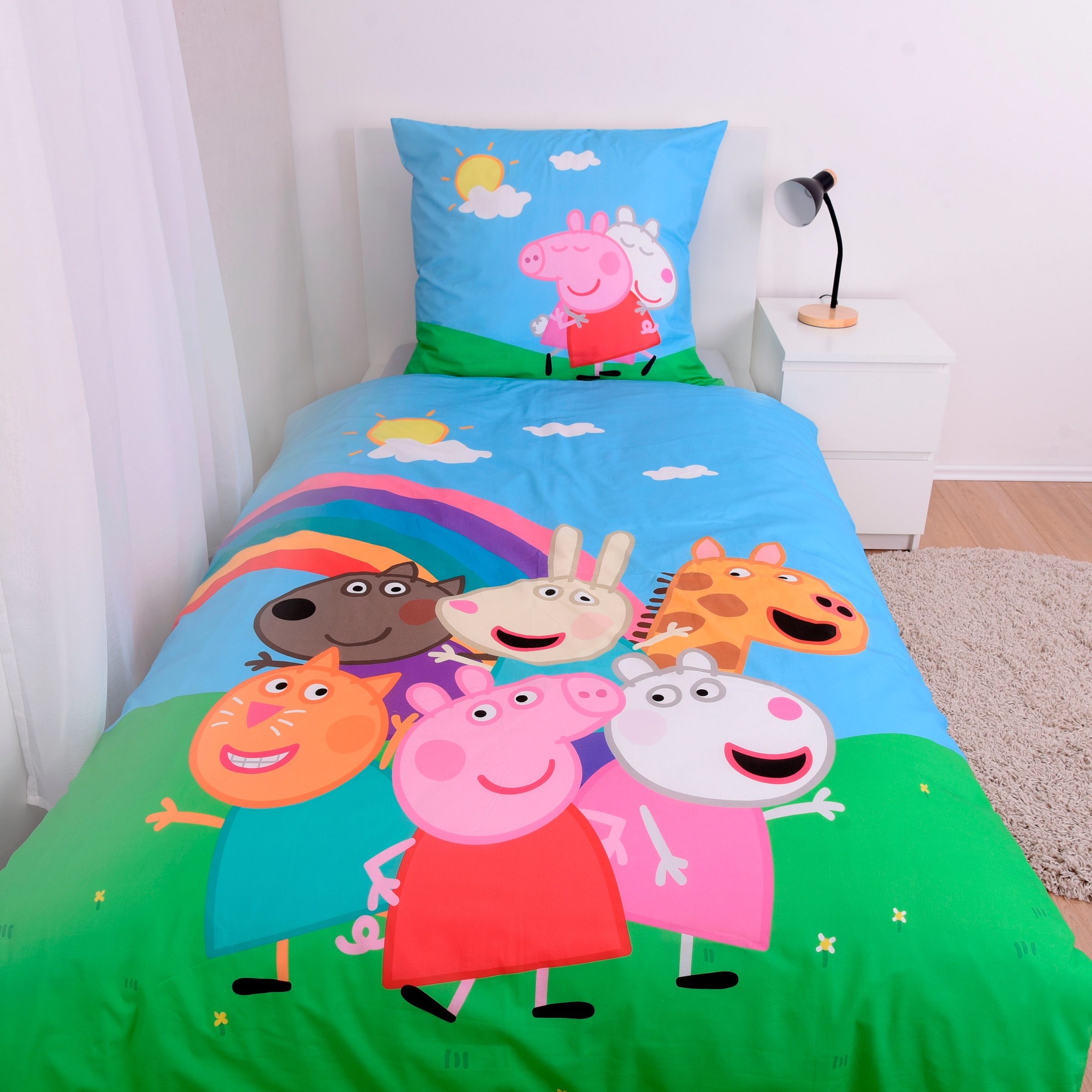 Peppa Pig Bettwäsche "Peppa Pig" 2 Stk. tlg. mit tollem Motiv günstig online kaufen