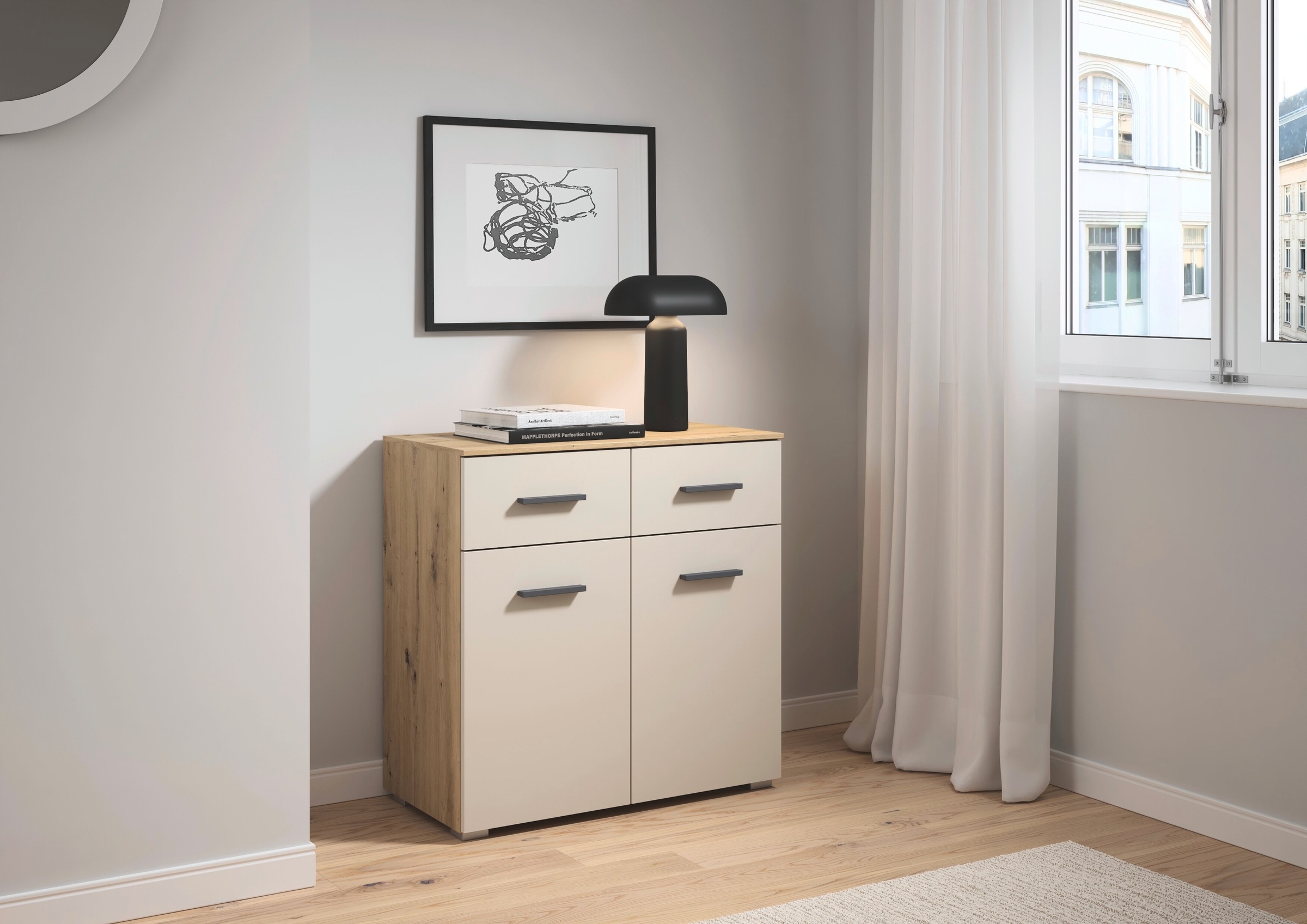 rauch Kommode "Gamma" Breite 80 cm / Höhe 81 cm, verschiedene Griffvariante günstig online kaufen