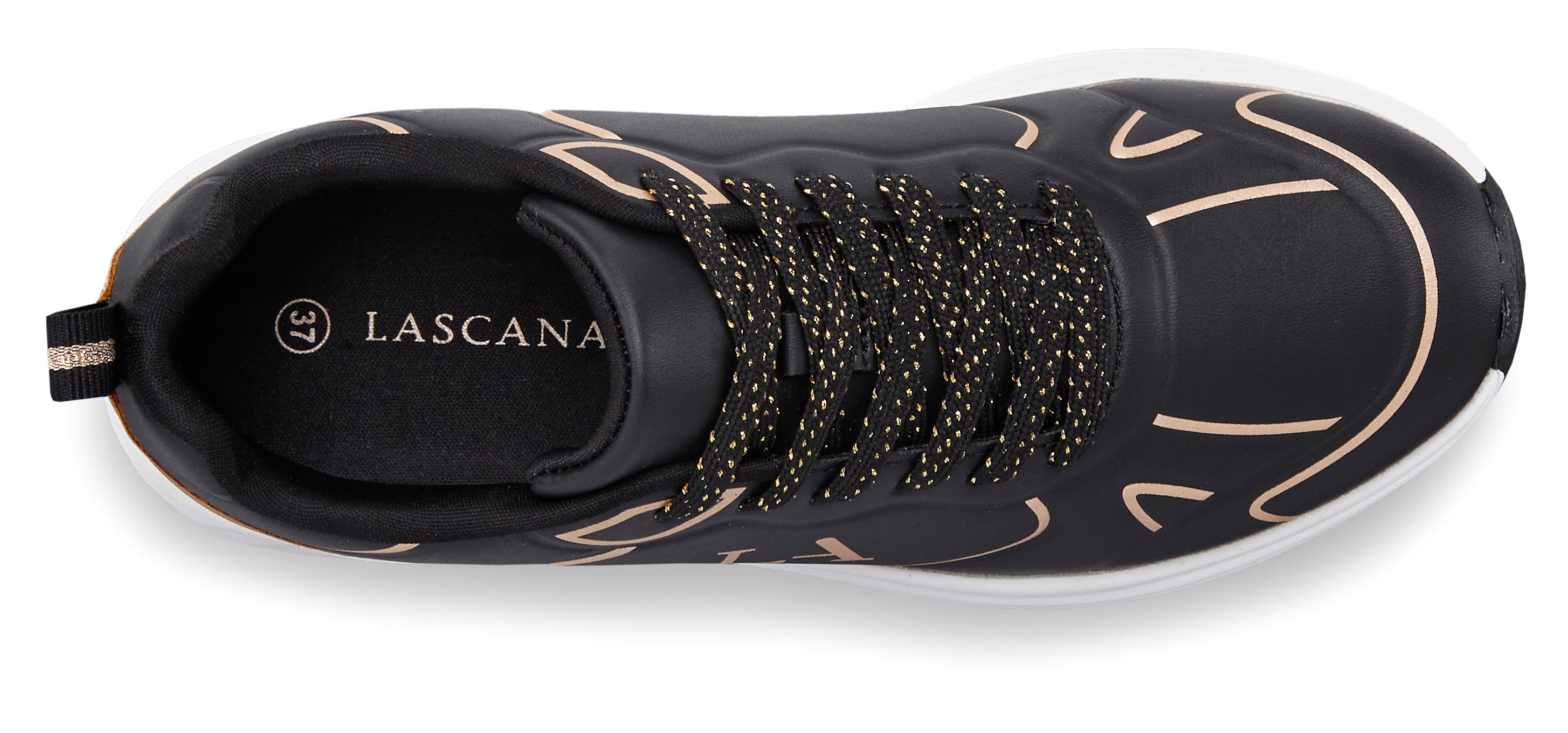 Thumbnail - LASCANA Sneaker "Freizeitschuh, Schnürschuh" mit Farbakzenten VEGAN