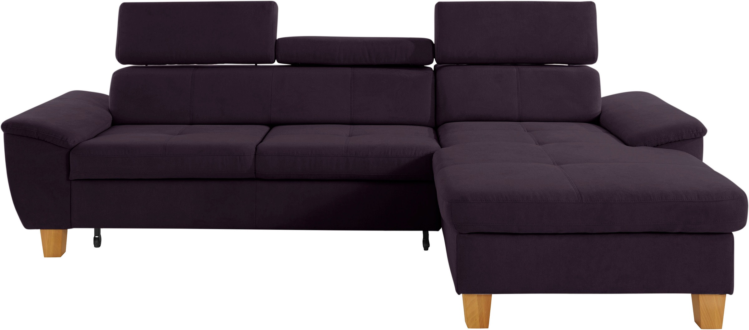 exxpo - sofa fashion Ecksofa »Enya, aufwendige Detailverarbeitung, hoher Sitzkomfort, bequem, L-Form«, inkl. Kopfteilverstellung, wahlweise mit Bettfunktion und Bettkasten