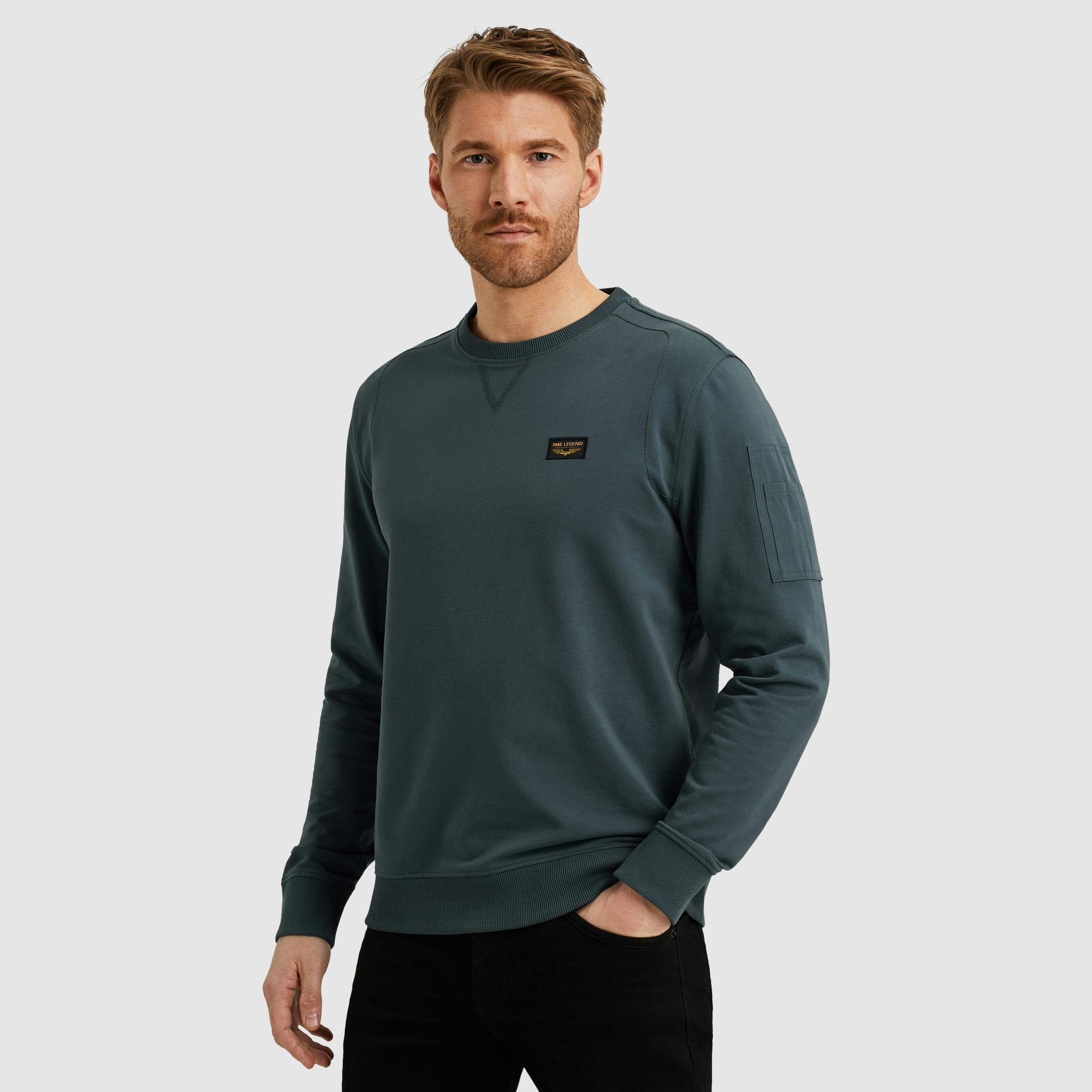 PME-Legend Herren Sweatshirt CREWNECK AMERICAN CLASSIC - Regular Fit günstig online kaufen