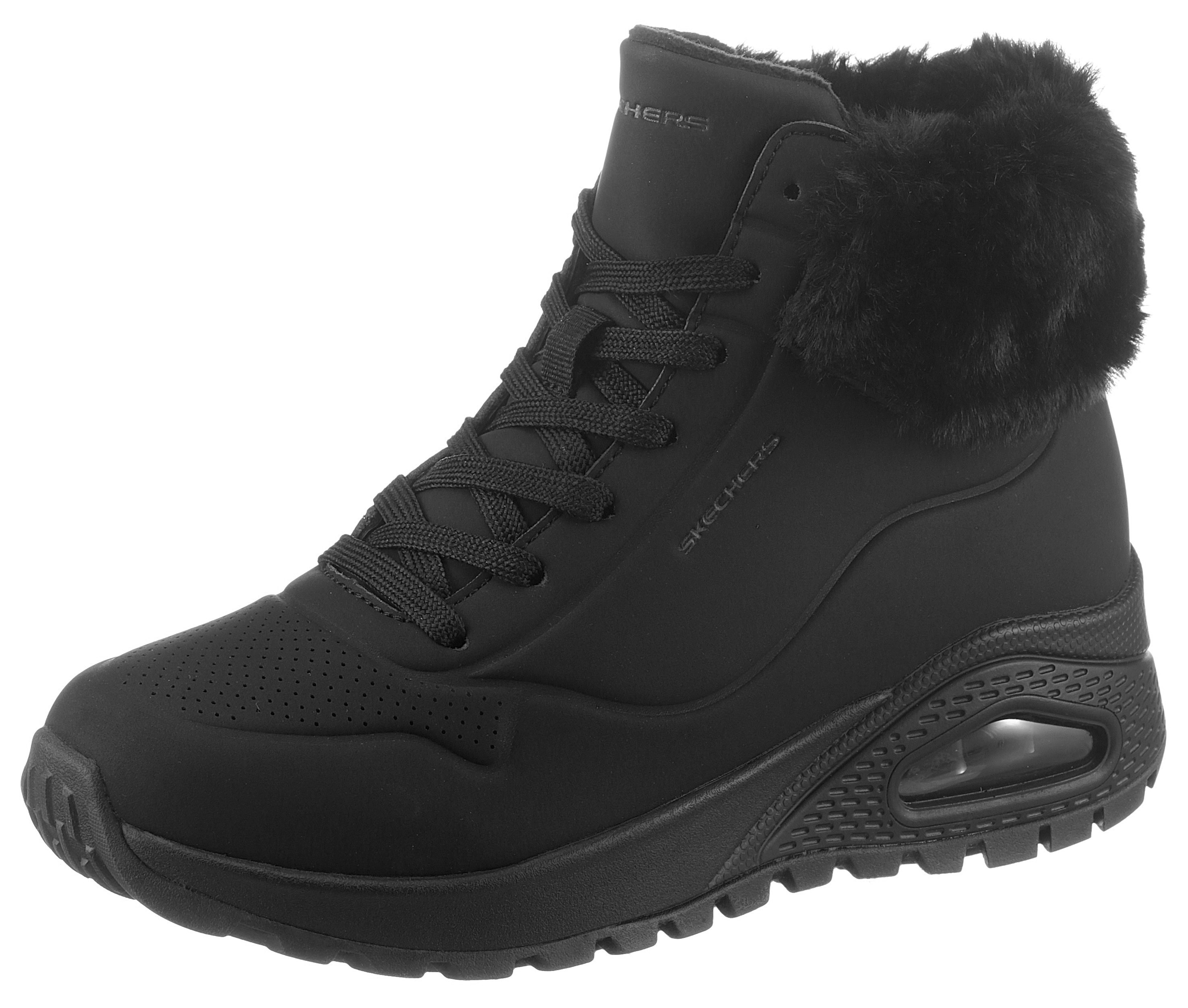 Skechers Schnürboots "UNO RUGGED - FALL AIR", Winterboots mit Air-Cooled Memory Foam Komfort-Innensohle