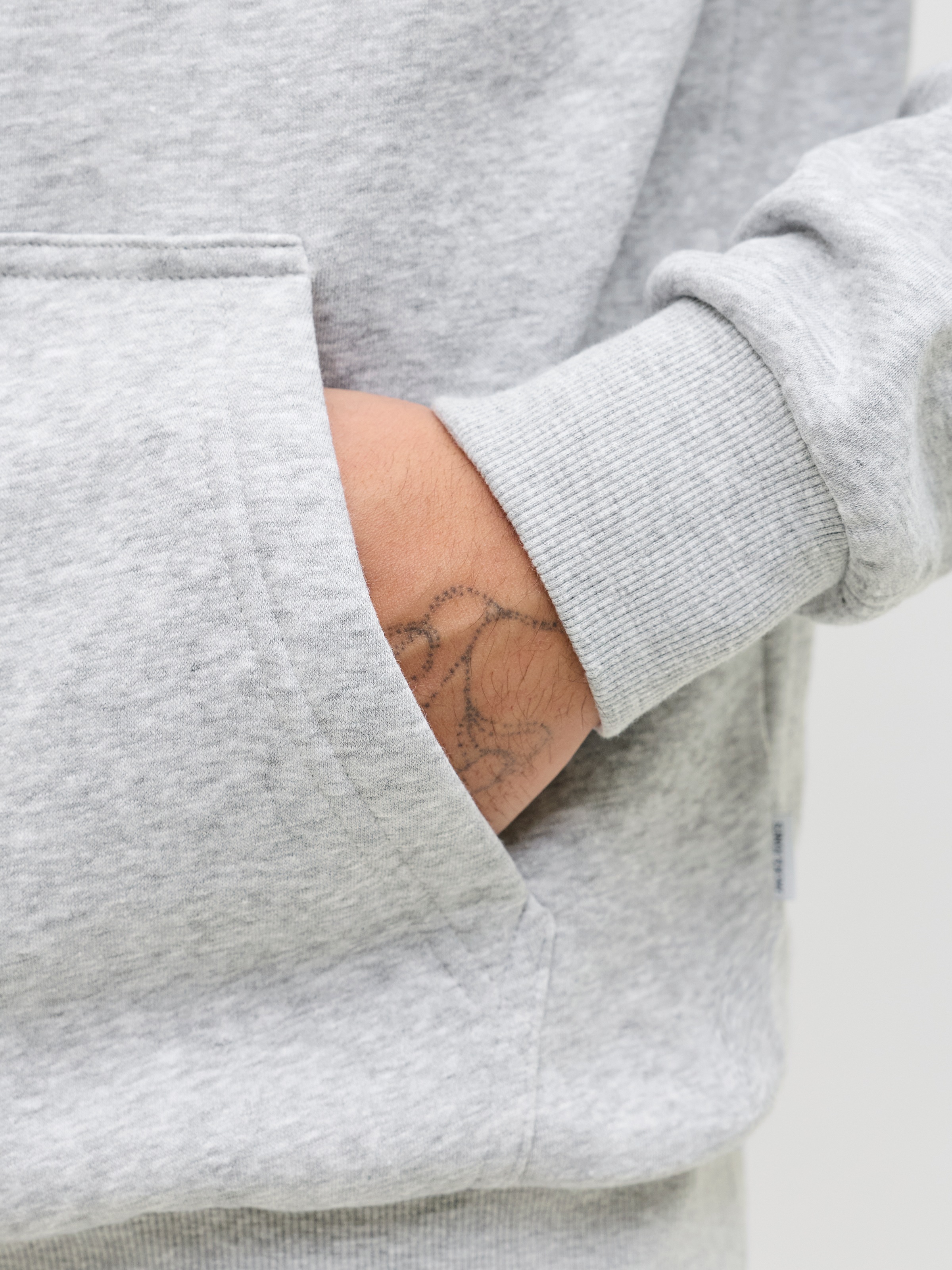 Jack & Jones »JJEBRADLEY SWEAT HOOD NOOS«, Materialmix, relaxed fit
