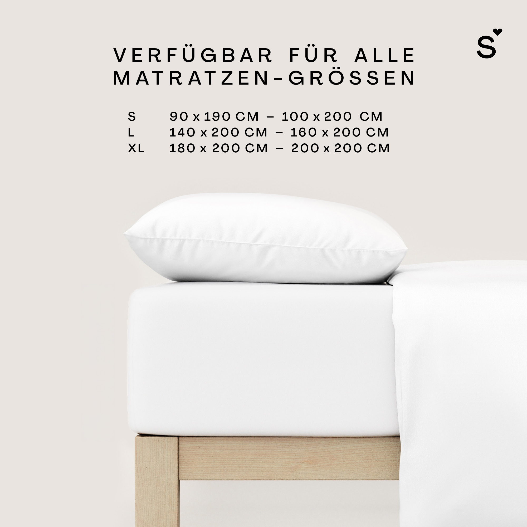 Schlafgut Spannbettlaken »Basic Cotton Bettlaken, 160 g/m², 100% Baumwolle, Spannbetttuch« Spannbettlaken bis 20 cm Matratzenhöhe, bügelfrei und pflegeleicht