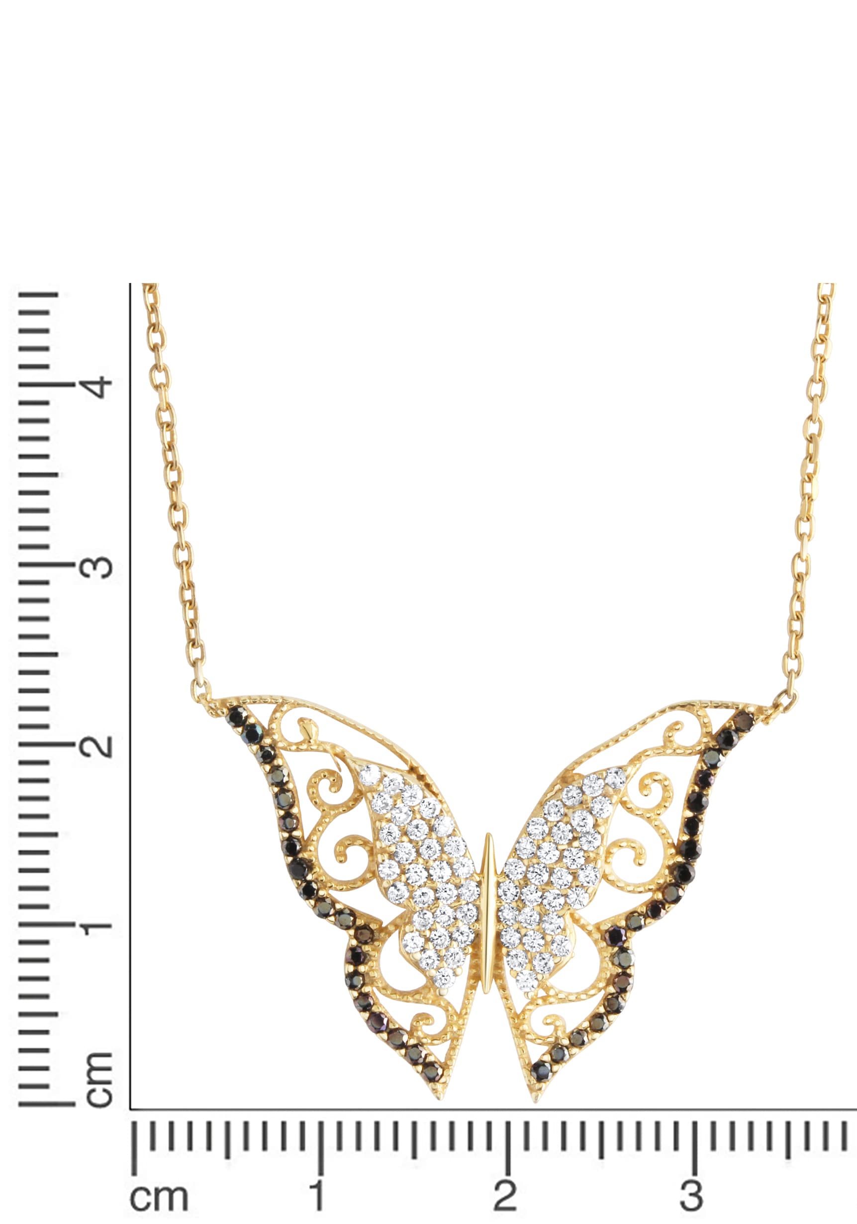 Firetti Kette mit Anhänger »Schmuck Geschenk Silber 925 Halsschmuck Halskette Ankerkette«, mit Zirkonia (synth.)