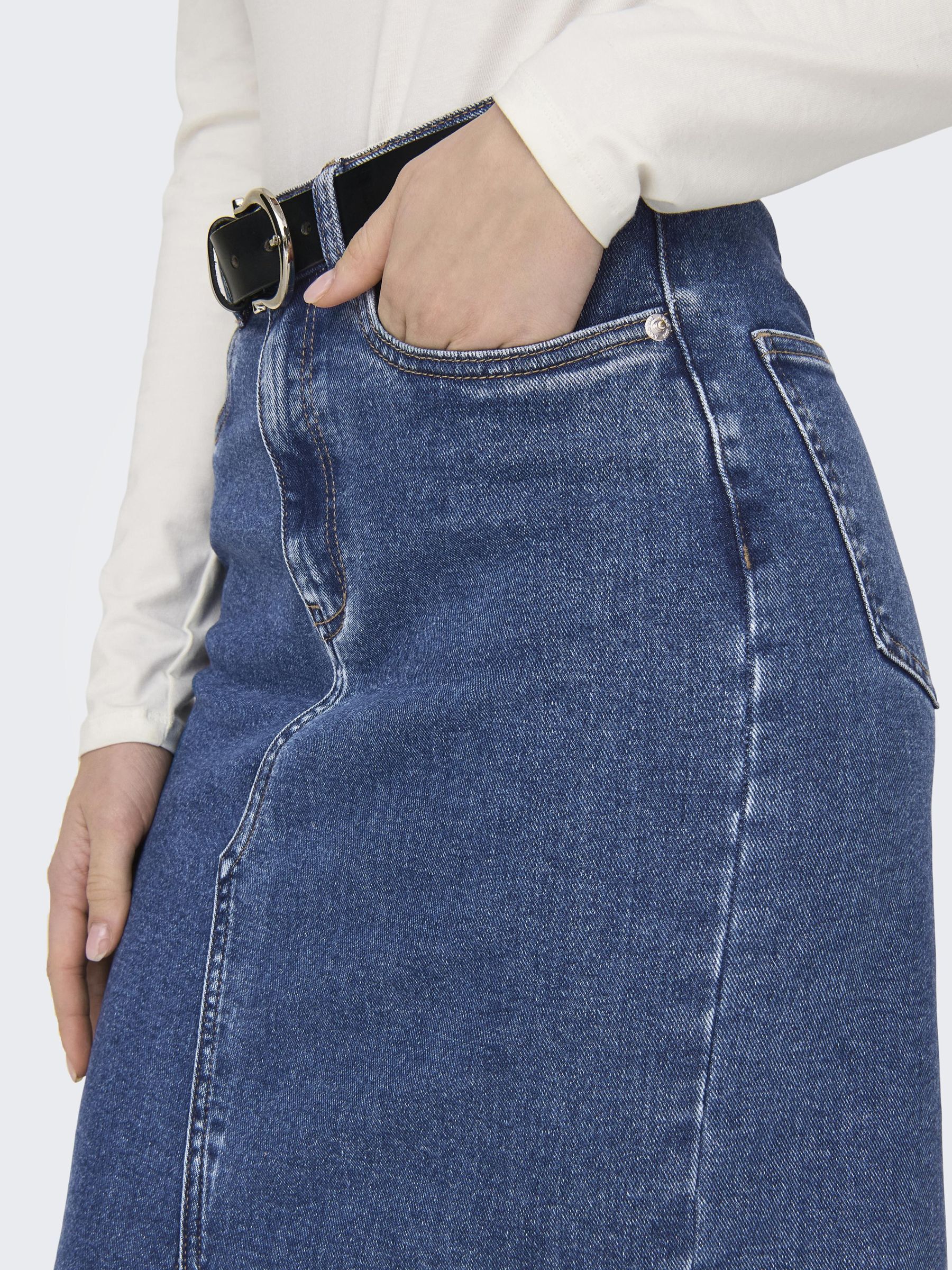 Thumbnail - ONLY Jeansrock "ONLSIRI FRONT SLIT SKIRT DNM GUA NOOS"