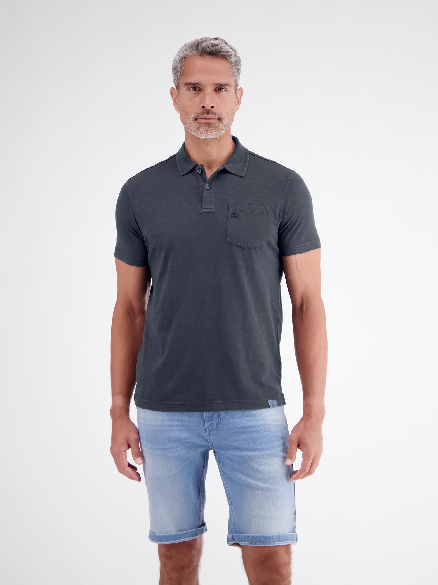 LERROS Poloshirt "Polo in Jersey-Qualität mit Brusttasche aus reiner Baumwolle"