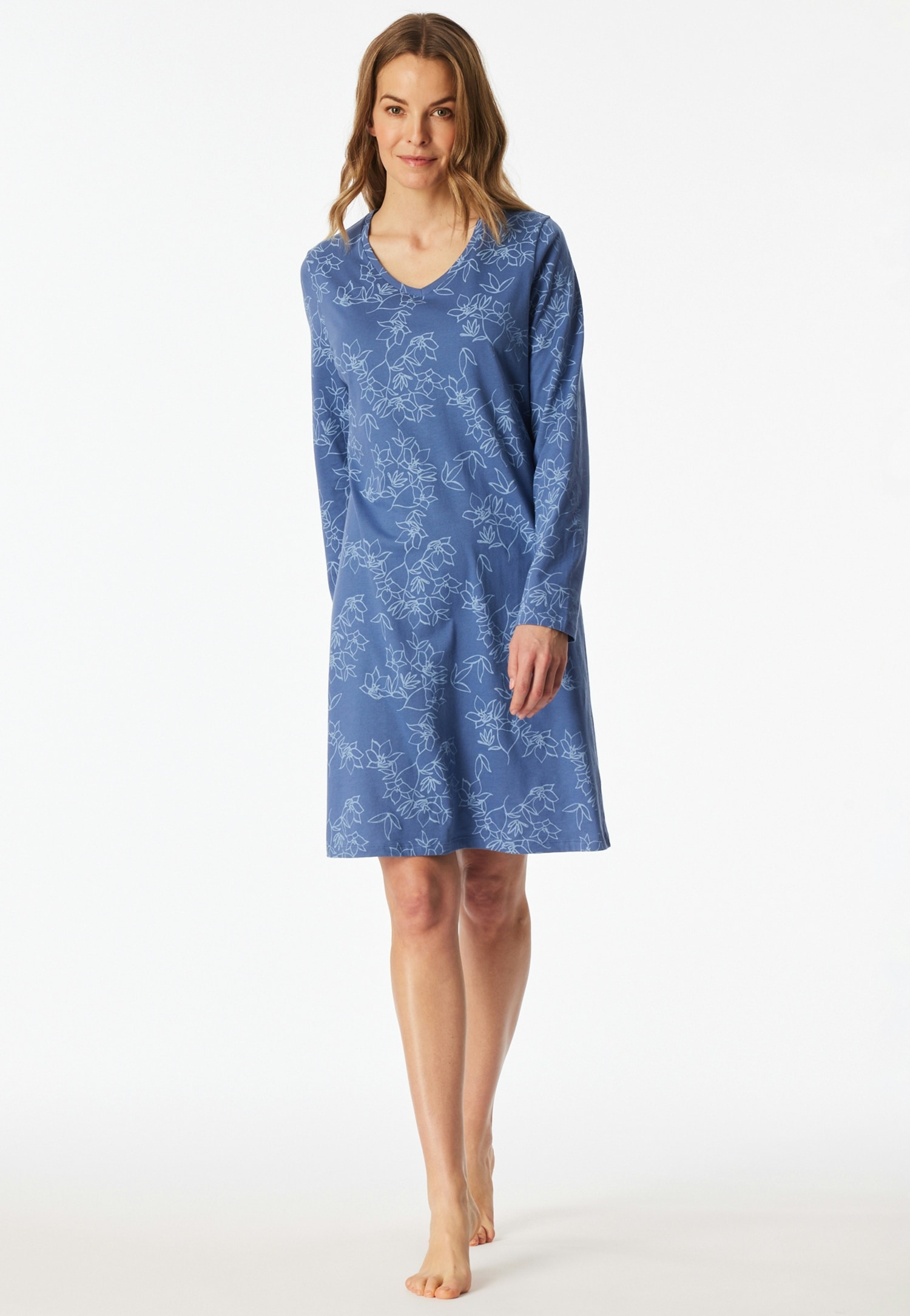 uncover by SCHIESSER Nachthemd "Uncover Nightwear" 0, Baumwolle, Single Jer günstig online kaufen