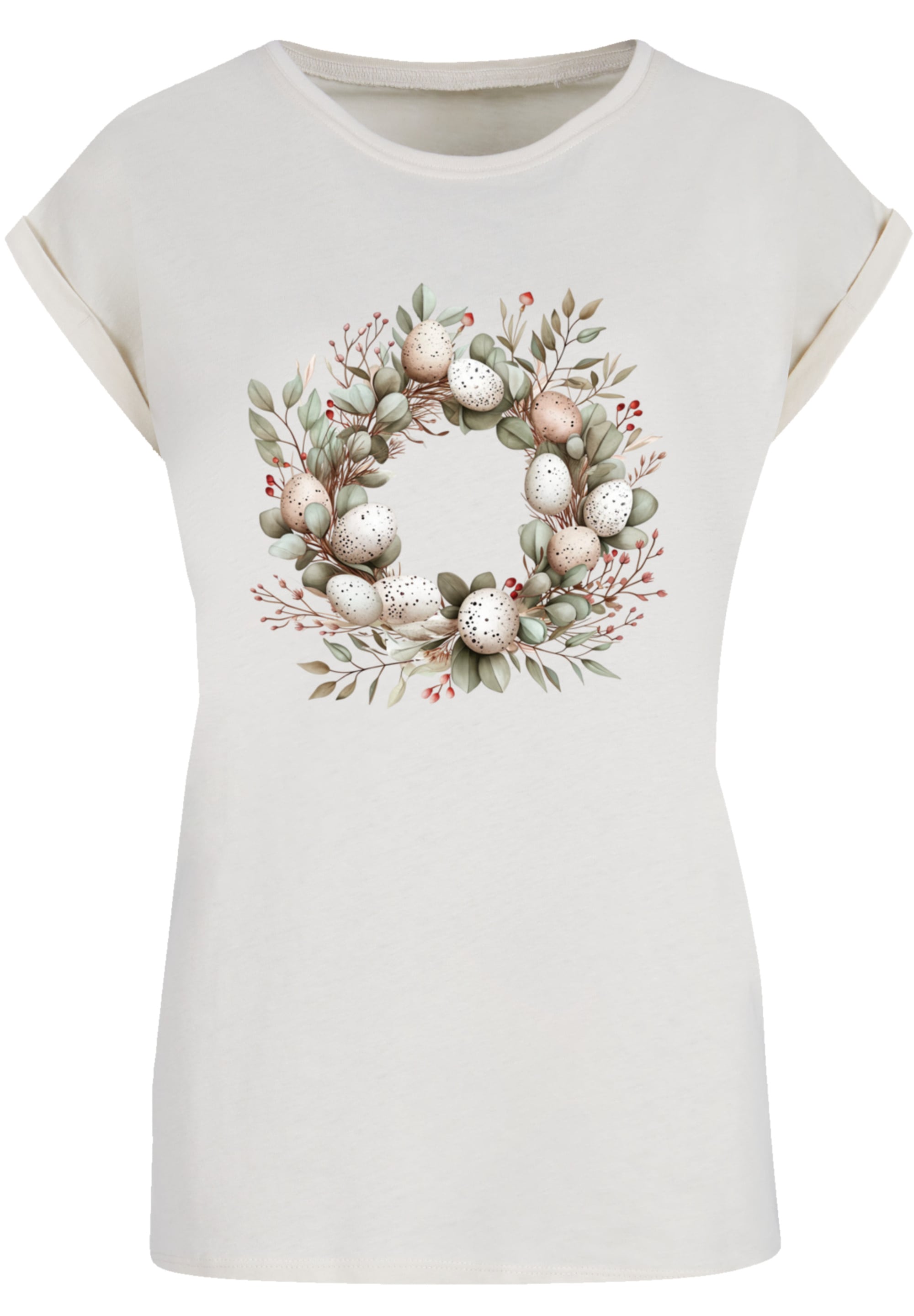F4NT4STIC T-Shirt »Osterkranz Eierkranz Blumenring«, Premium Qualität