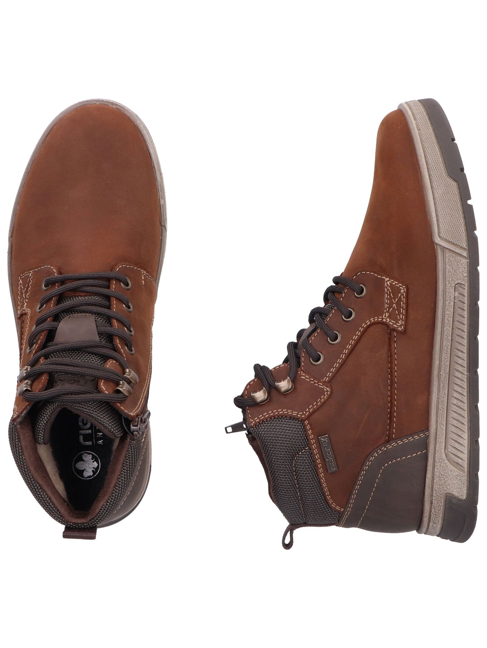 Rieker Schnürstiefelette »Rieker Stiefelette Glattleder«