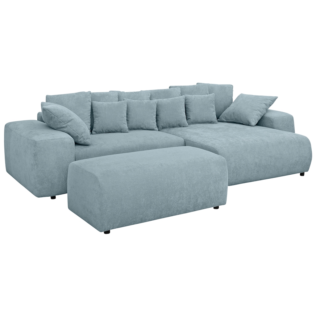 Home affaire Ecksofa Sundance, bei Bettfunktion mit Topper, incl. Zier- und Rückenkissen