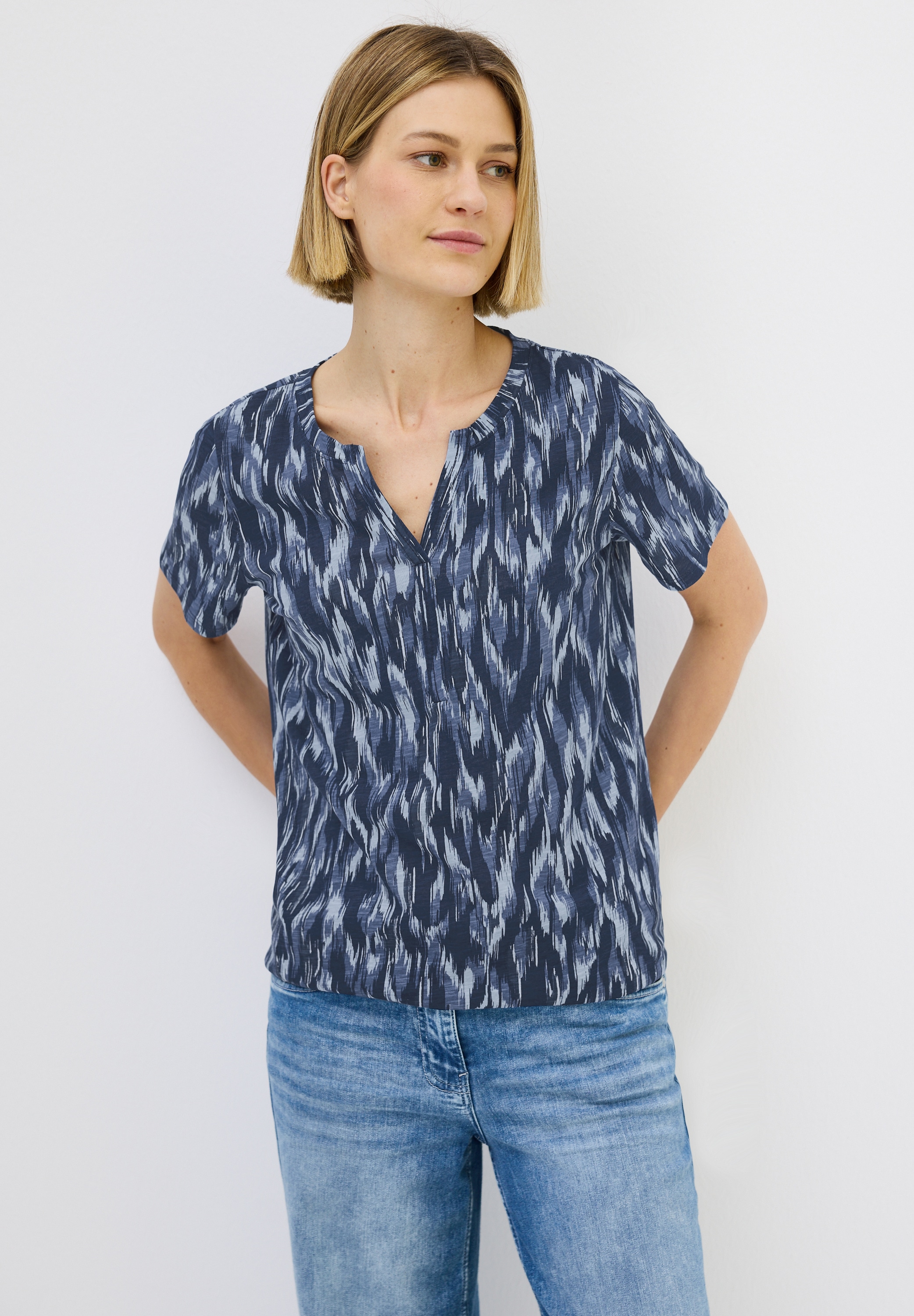 Cecil Print-Shirt, 2in1 Optik günstig online kaufen