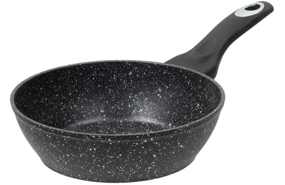 RESTO Kitchenware Bratpfanne "Antlia, tiefe Pfanne mit ergonomischem Soft-Touch-Griff" Aluminium 1 Stk. tlg. Marmor-Antihaftbeschichtung, 4-lagig, für alle Herdarten geeignet