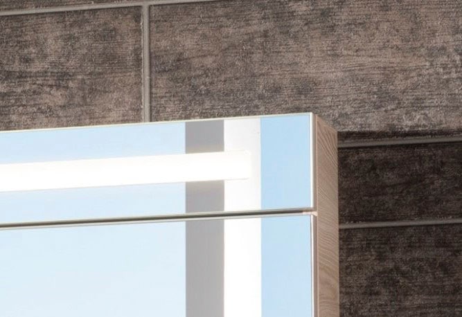 FACKELMANN Spiegelschrank »CL 90 - Alaska-Esche«, Badmöbel Breite 90 cm, 2  Türen, doppelseitig verspiegelt | BAUR