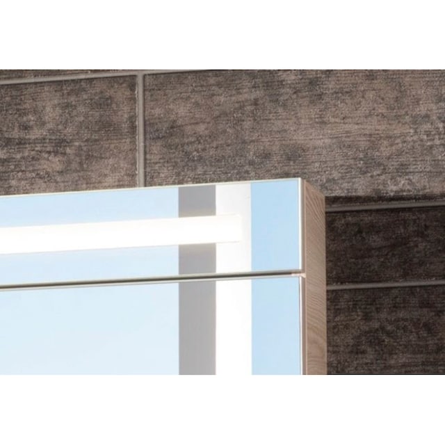 FACKELMANN Spiegelschrank »CL 90 - Alaska-Esche«, Badmöbel Breite 90 cm, 2  Türen, doppelseitig verspiegelt | BAUR