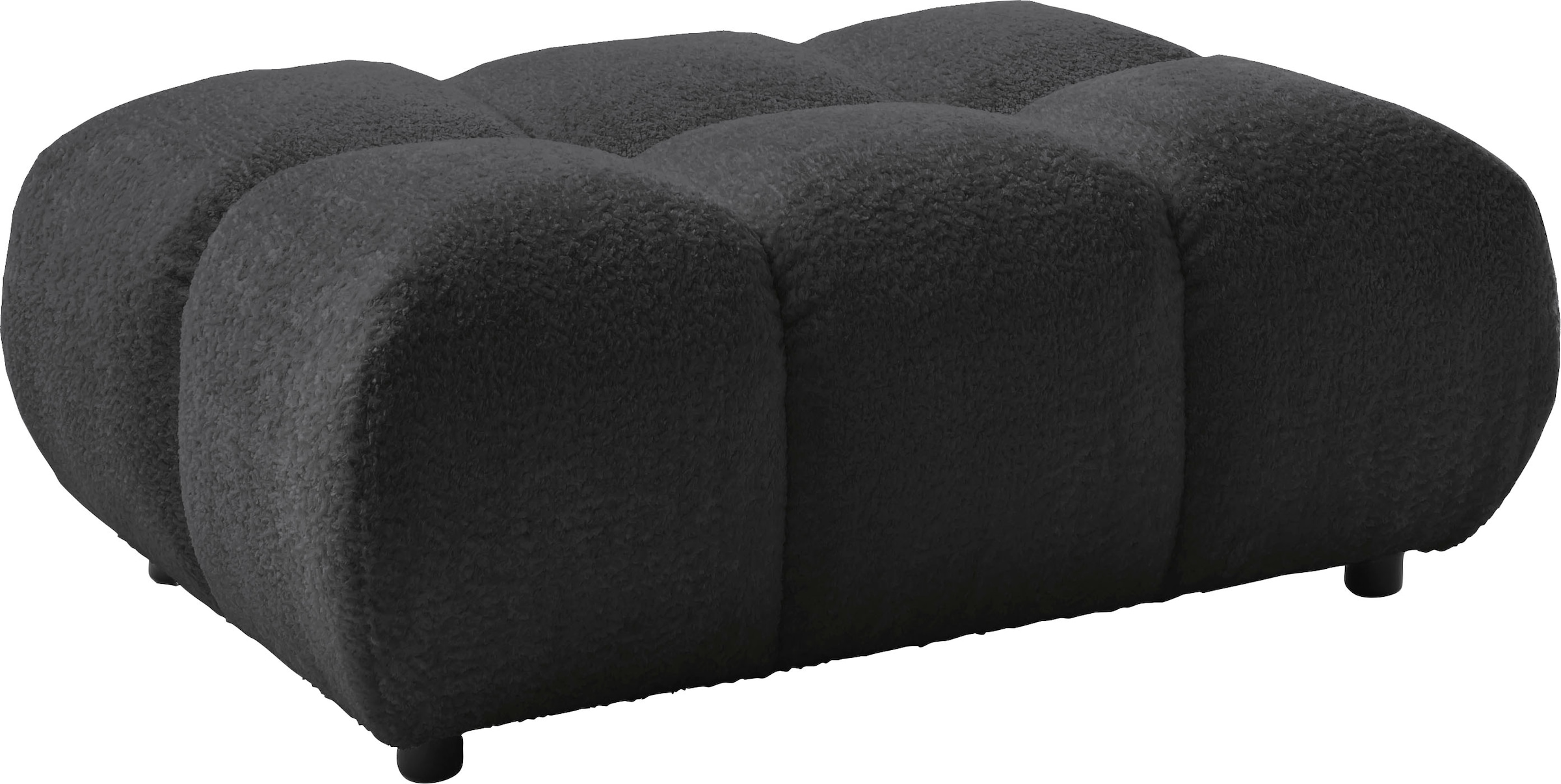 Home affaire Polsterhocker "Cozy Bubble, mit eleganter Steppung, weich gepolstert, 108x73 cm" 1 Stk. tlg. passend zum Sofa und dem drehbaren Sessel der Graceland-Serie