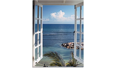 Artland Glasbild »Fenster zum Paradies«, Fensterblick, (1 St.) kaufen