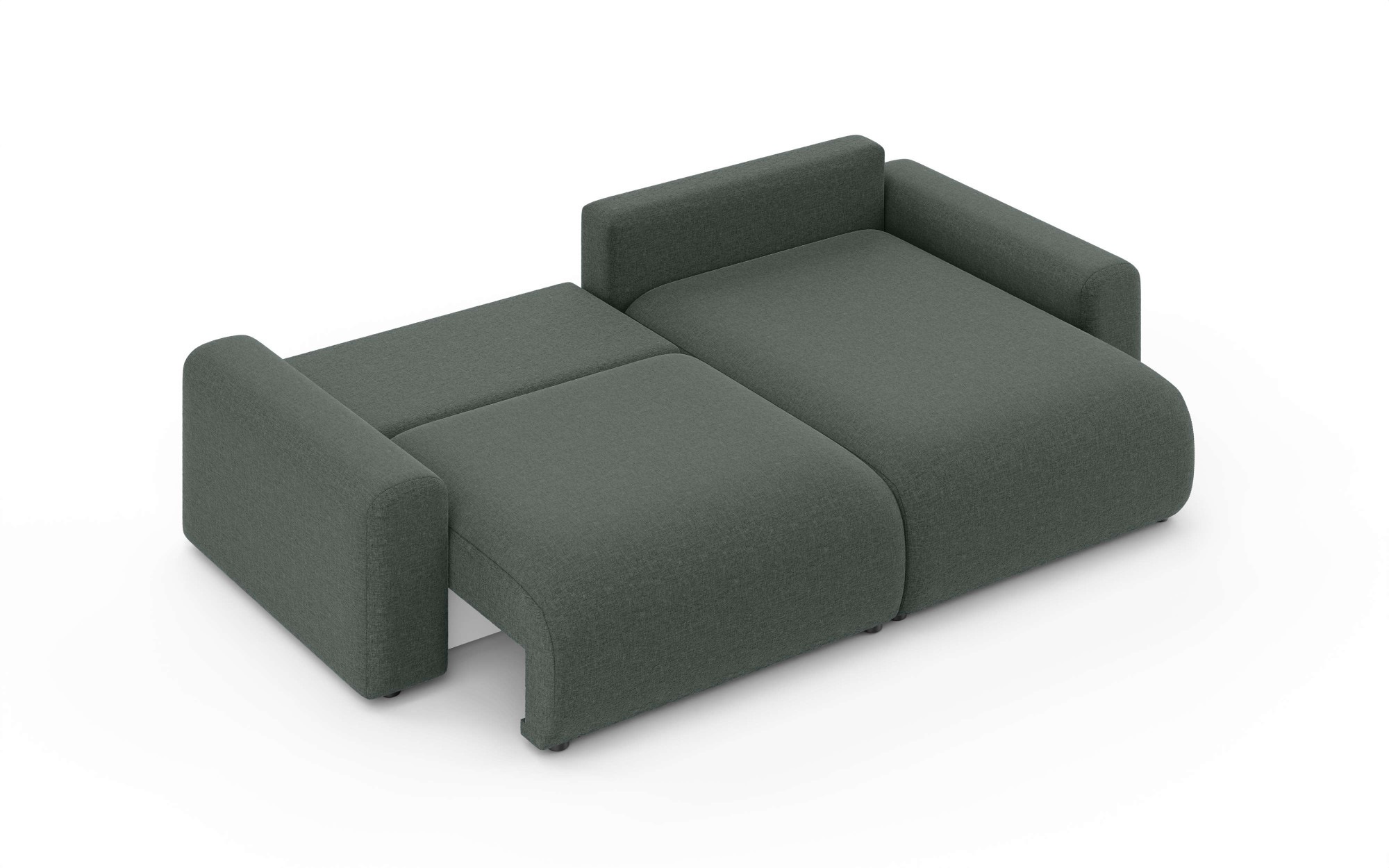 Home affaire Ecksofa »LAKESIDE klein mit Bettfunktion und Bettkasten, B/T/H 235/142/84 cm«, L-Form, Recamiere beidseitig montierbar, mit Wellenunterfederung