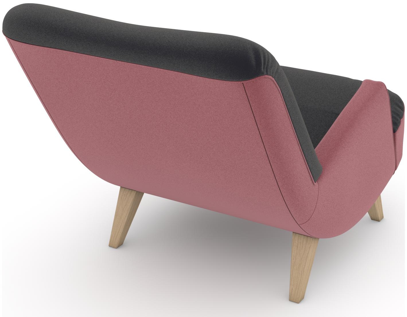 Max Winzer® Loungesessel »build-a-chair Borano außergewöhnlicher Sessel, tolle Farbkombinationen«, modern im Retrolook, zum Selbstgestalten