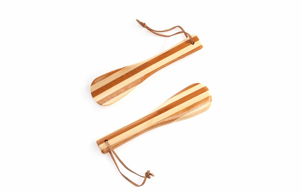 Schuhlöffel, Kurze Holzschuhlöffel