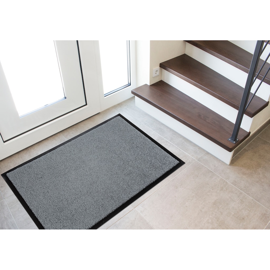Andiamo Fußmatte »Verdi«, rechteckig, 6 mm Höhe, Schmutzfangmatte, Innen- und überdachten Außenbereich geeignet, waschbar mit rutschhemmender Rückseite