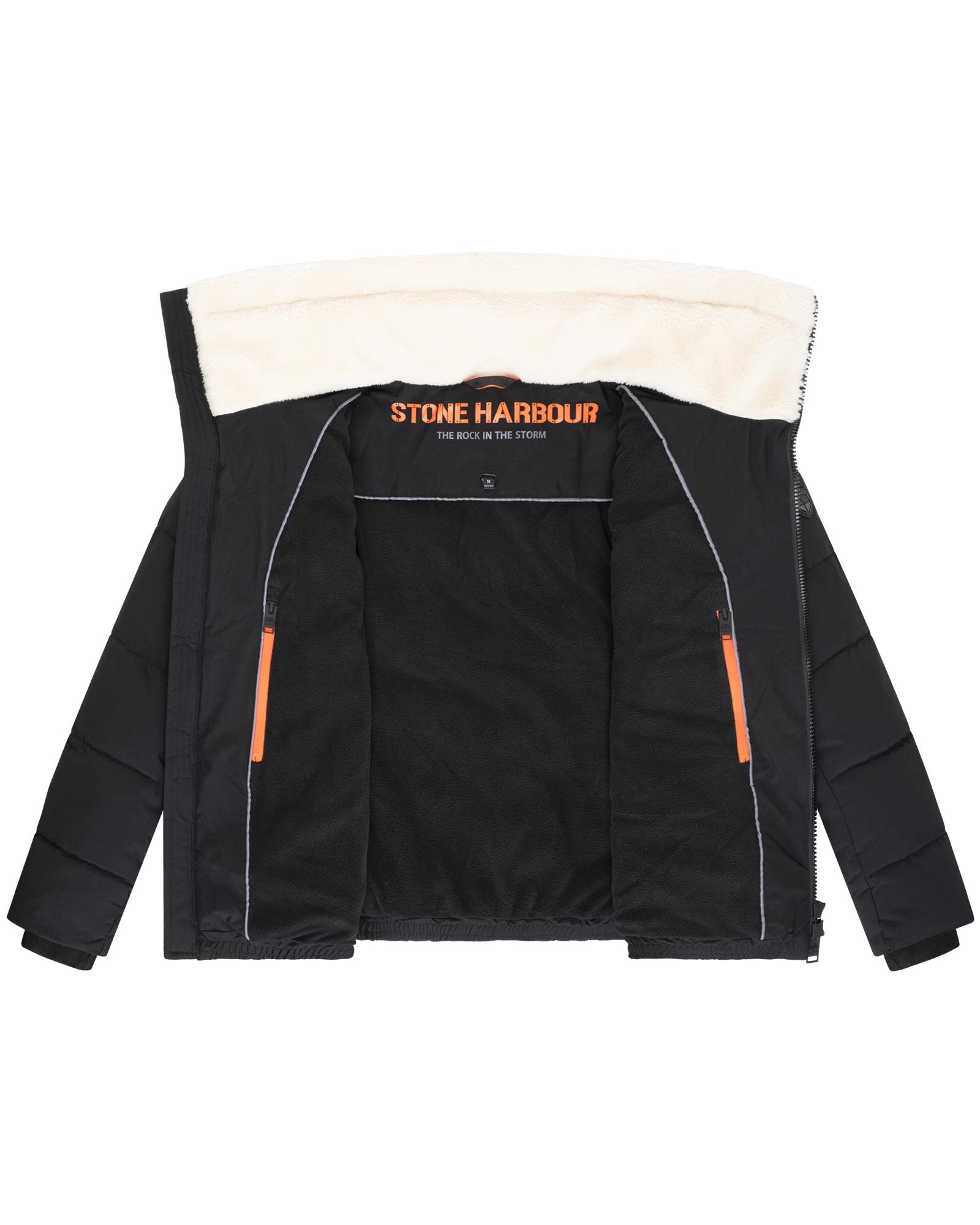 Stone Harbour Steppjacke »Ansello XX« ohne Kapuze Gesteppte Herrenjacke mit Teddy-Kunstfell-Kragen